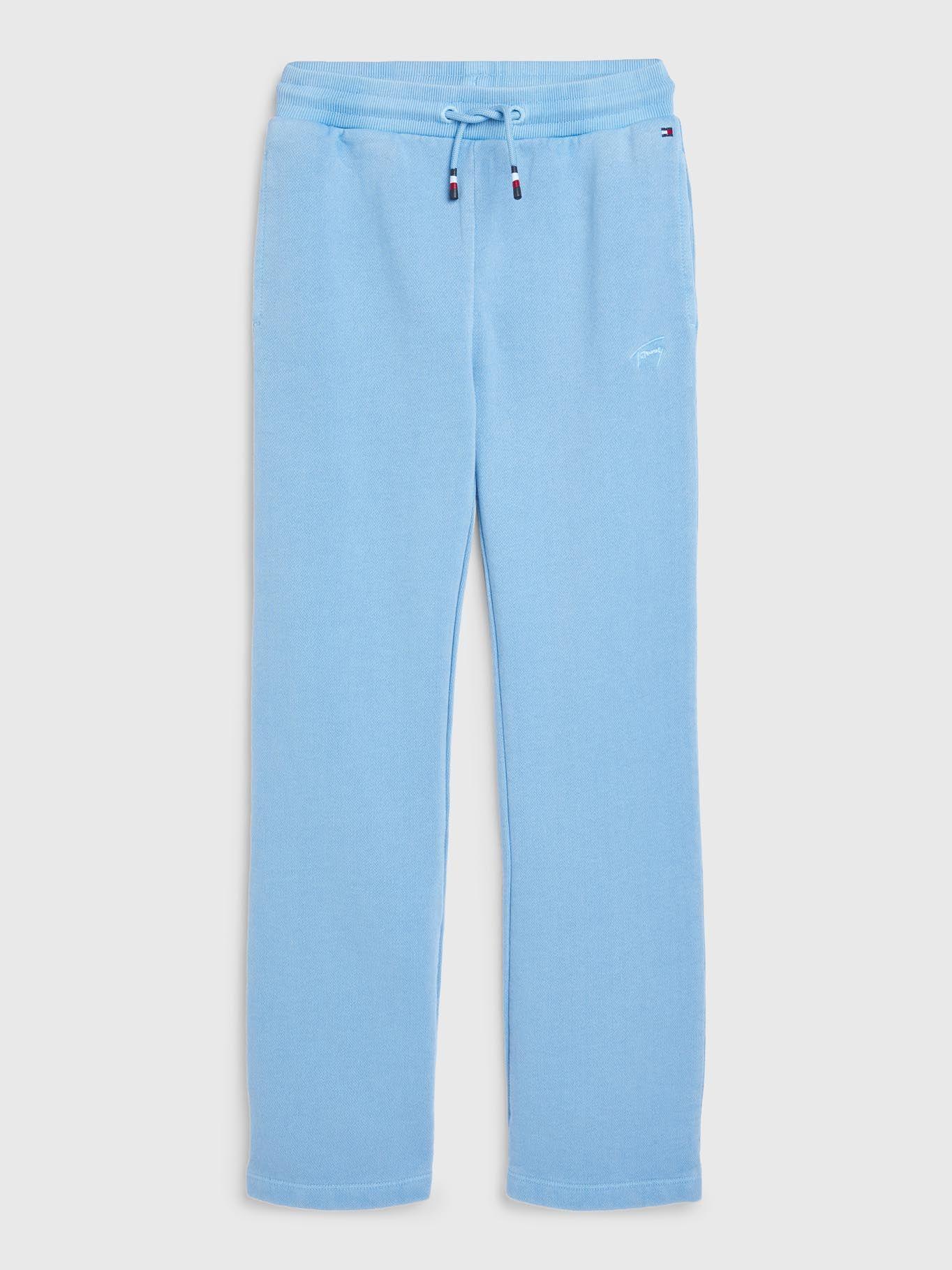 Pantalón De Chándal Con Pernera Ancha Azul Tommy Hilfiger-0