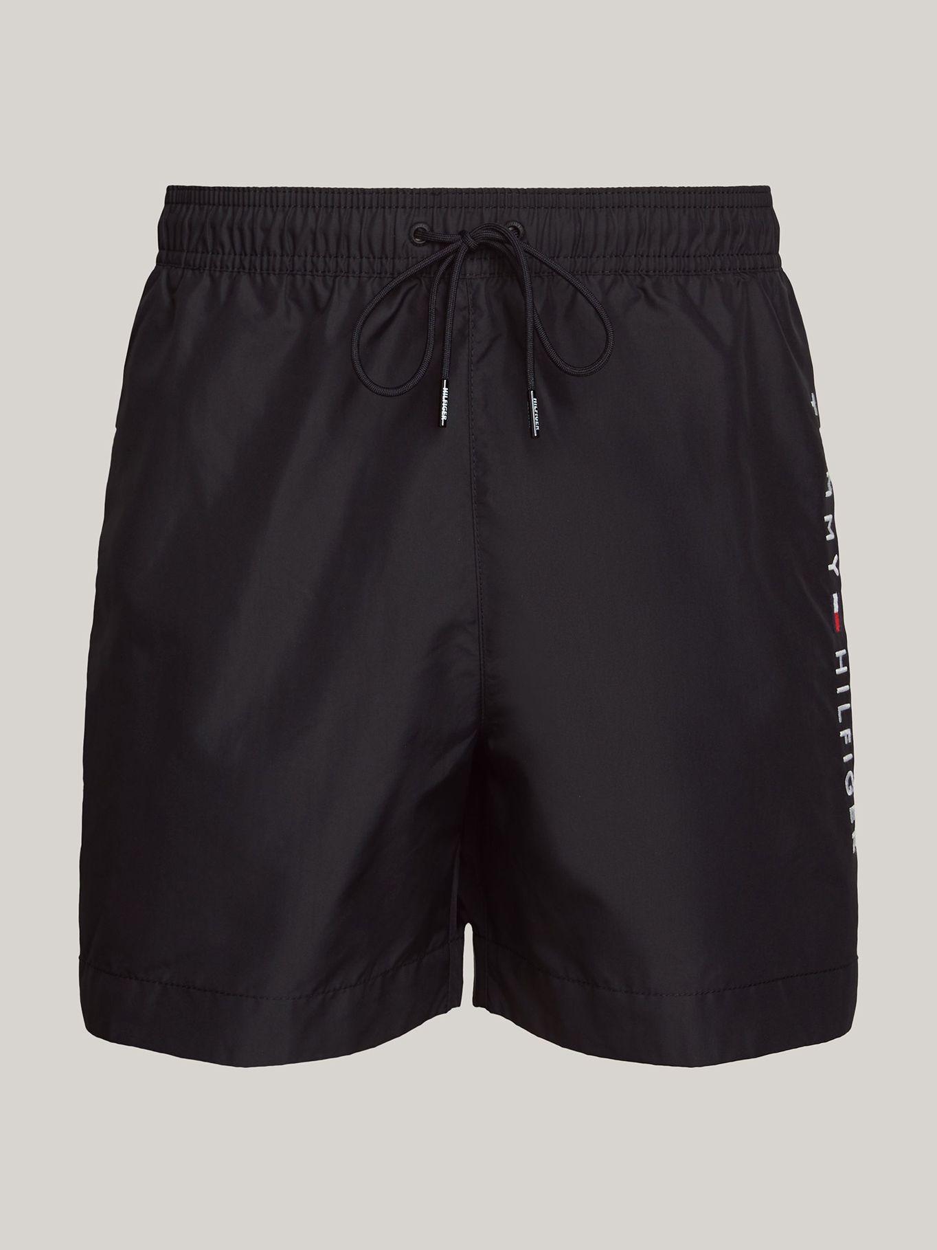 Traje De Baño De Largo Con Logo Negro Tommy Hilfiger-4