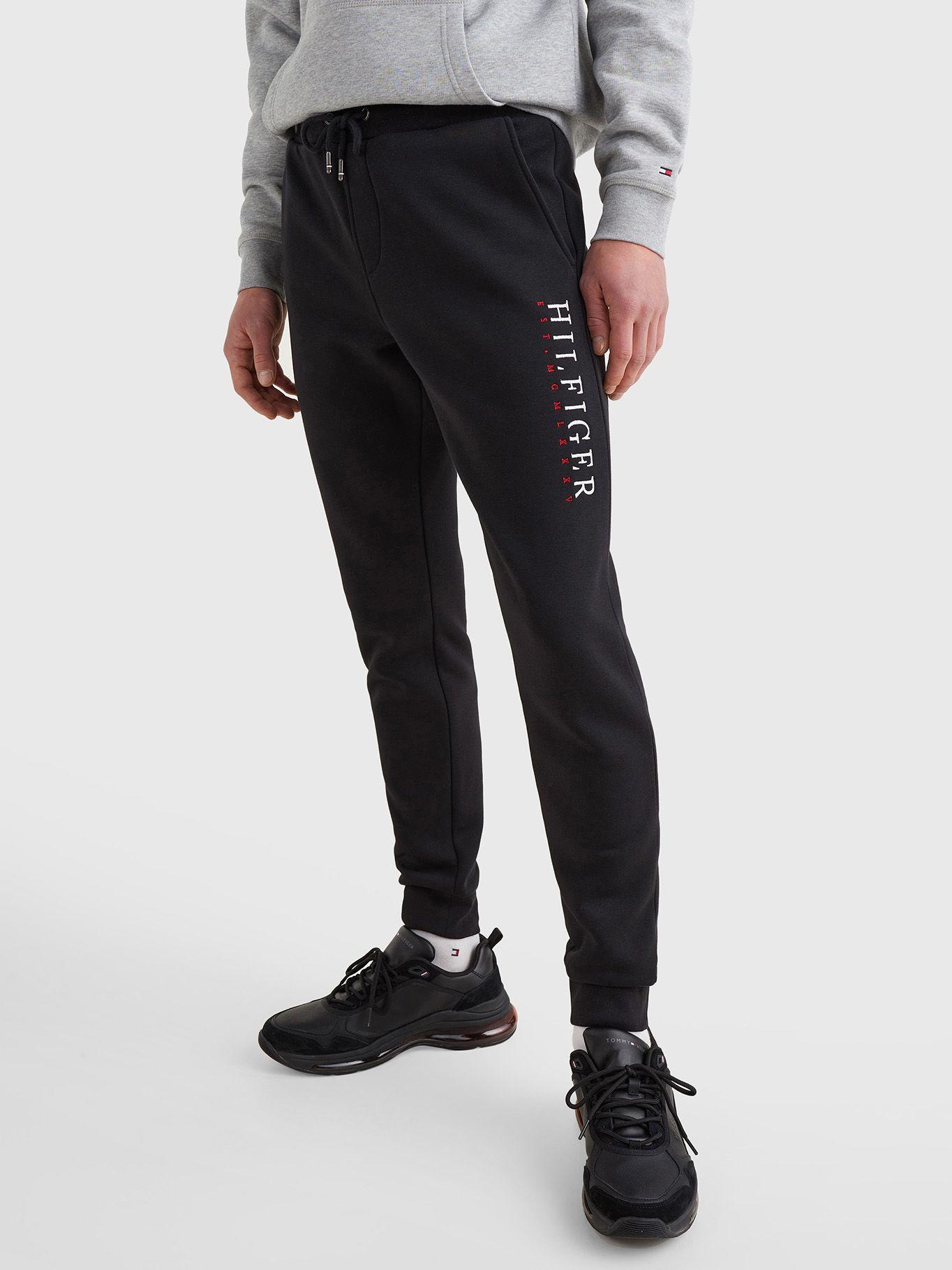 Jogger Signature Logo Negro Tommy Hilfiger A2-2