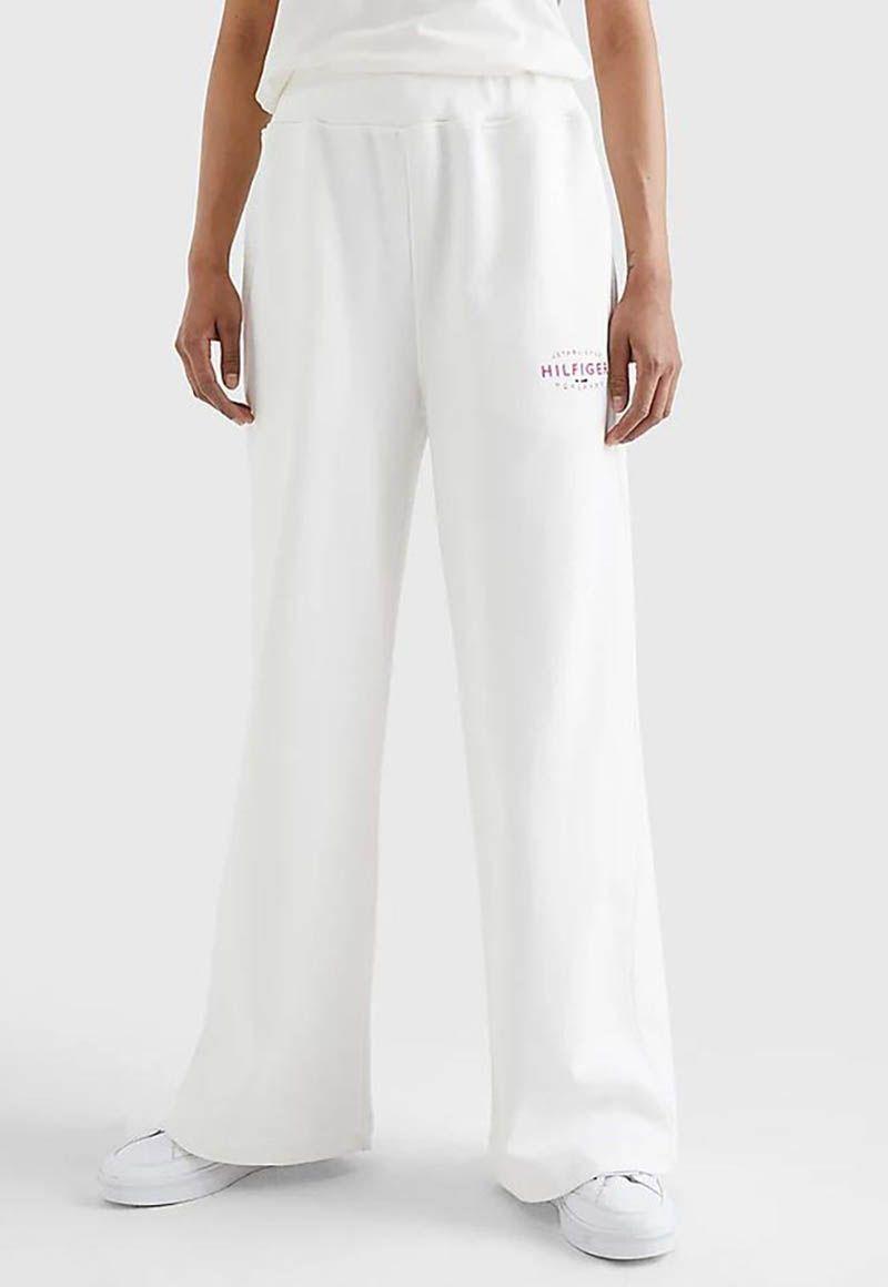 Pantalón Jogger Straight Con Logo Blanco Tommy Hilfiger-2