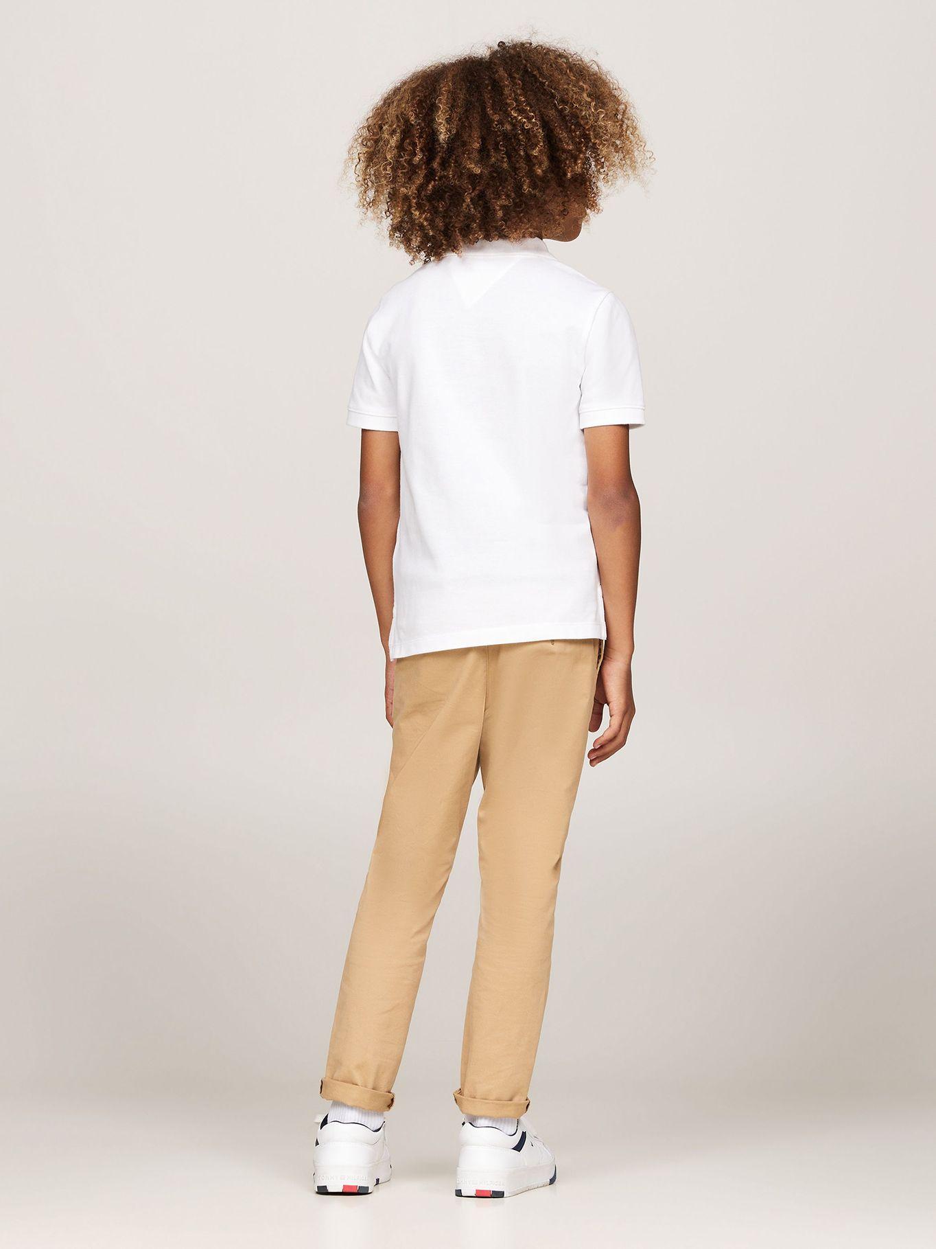 Polo De Niño Con Logo Náutico Blanco Tommy Hilfiger-2