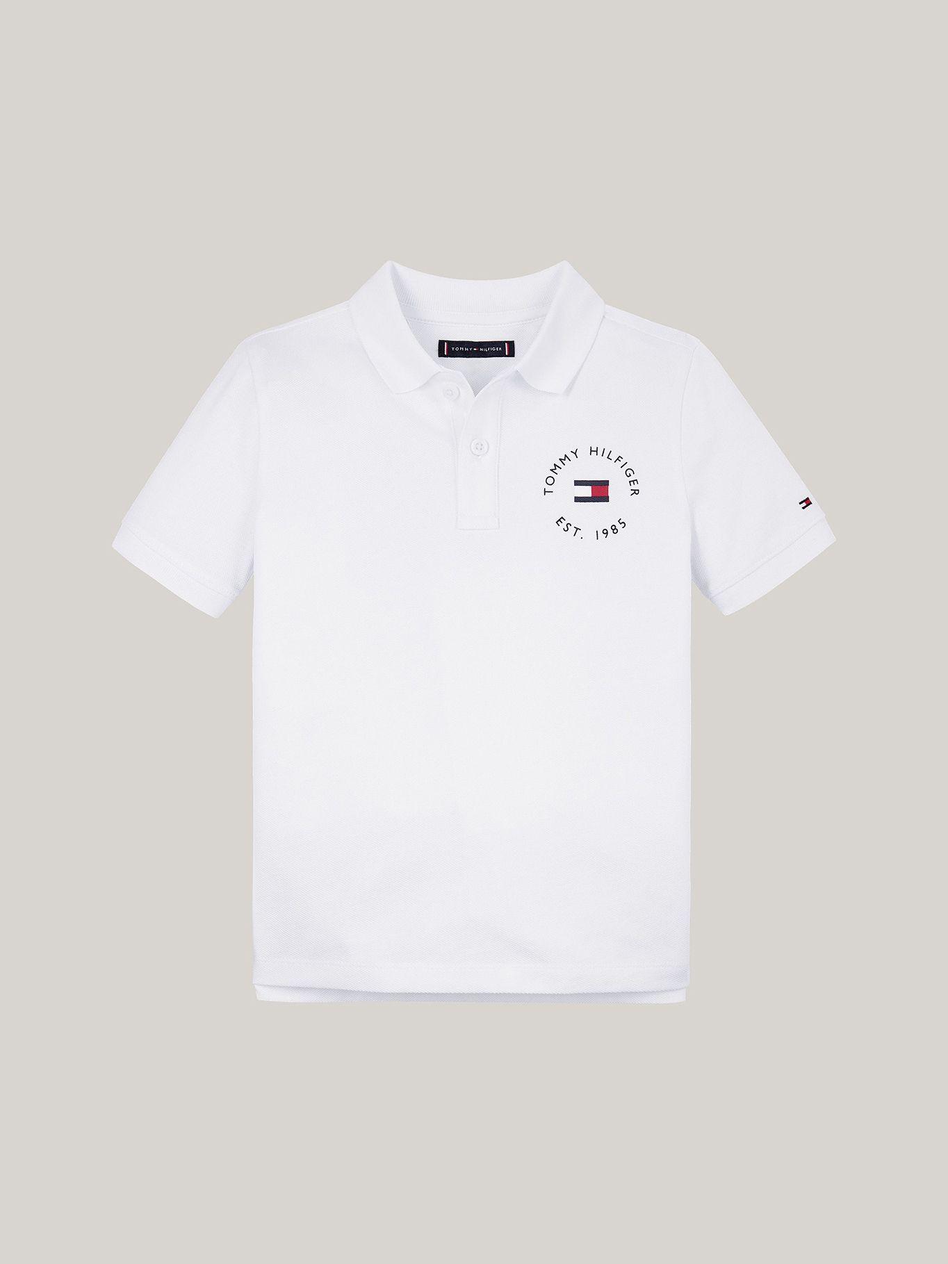Polo De Niño Con Logo Náutico Blanco Tommy Hilfiger-4