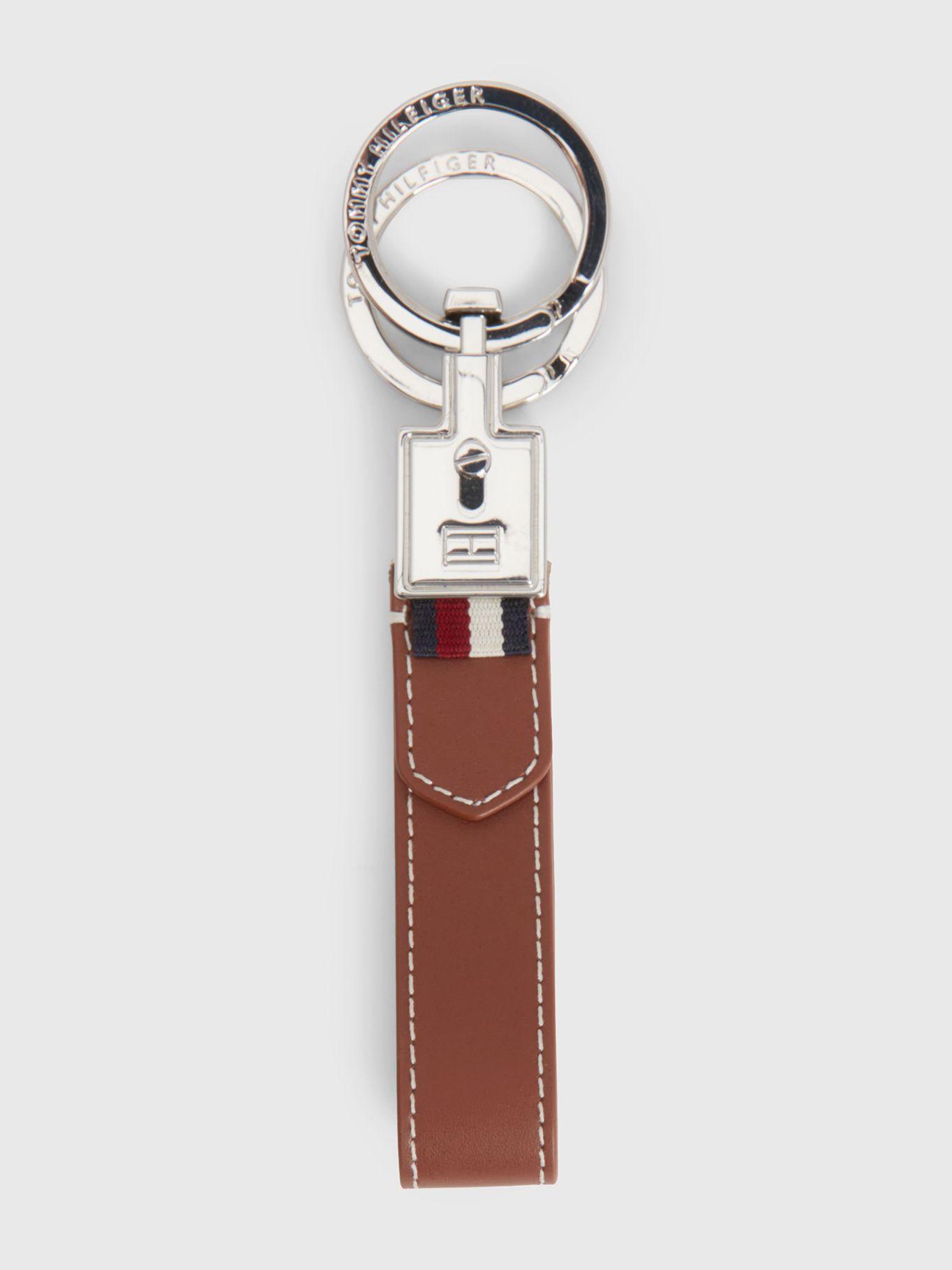Set Billetera Cuero Con Llavero Café Tommy Hilfiger-2