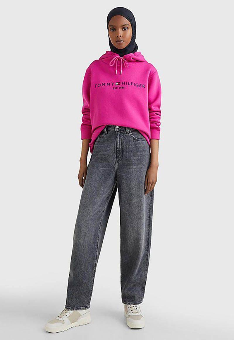 Polerón Hoodie Essential Fucsia Tommy Hilfiger-1