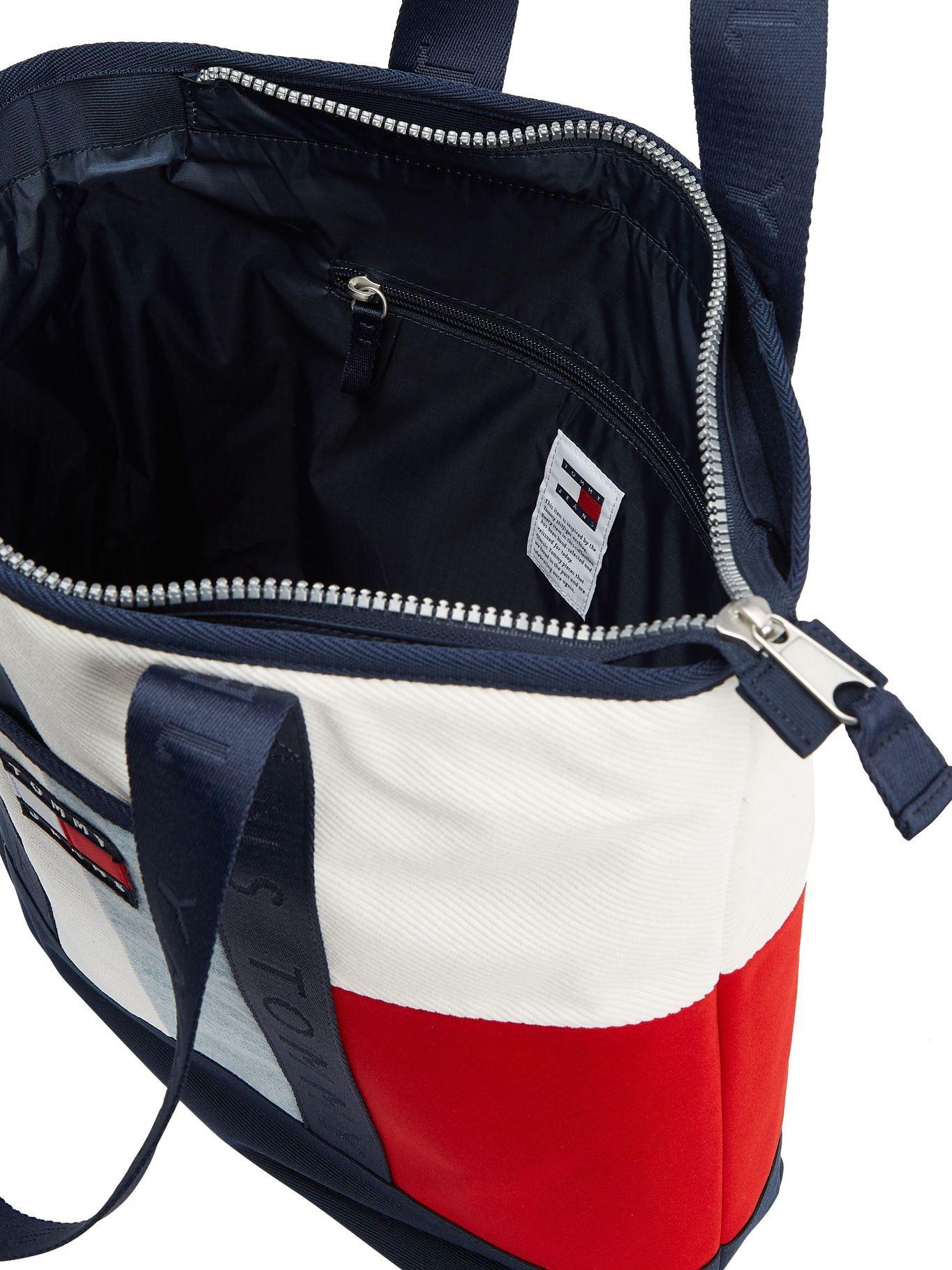 Bolso Tote Signature Color Block Azul Tommy Hilfiger-2