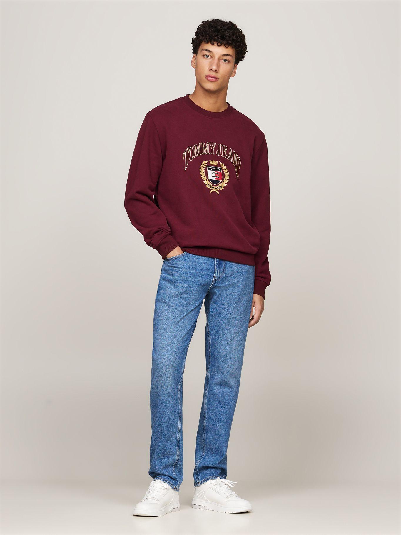Polerón Preppy Crest Con Logo Burdeo Tommy Hilfiger-1