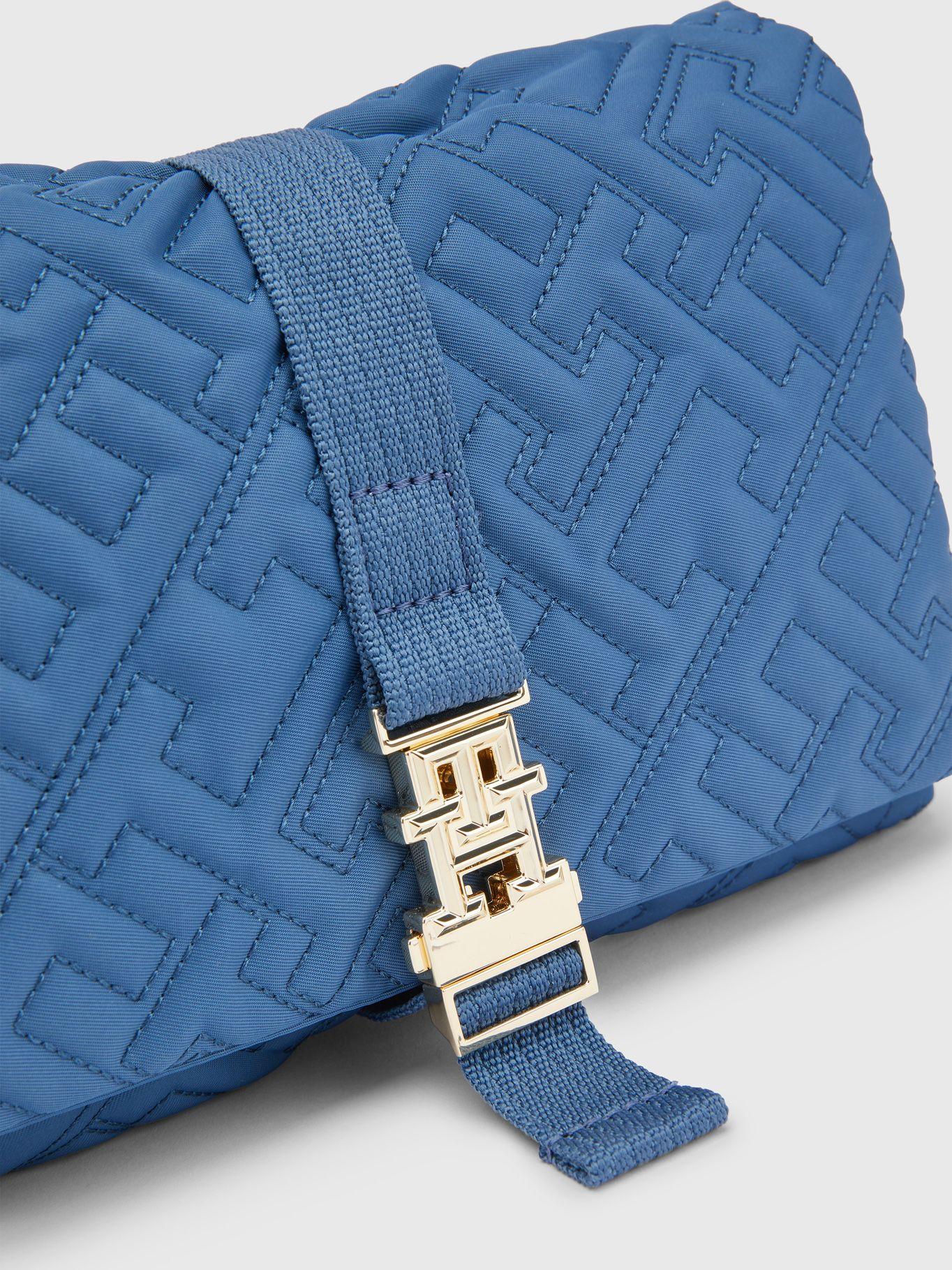 Bandolera Monogram Quilted Celeste Tommy Hilfiger-4