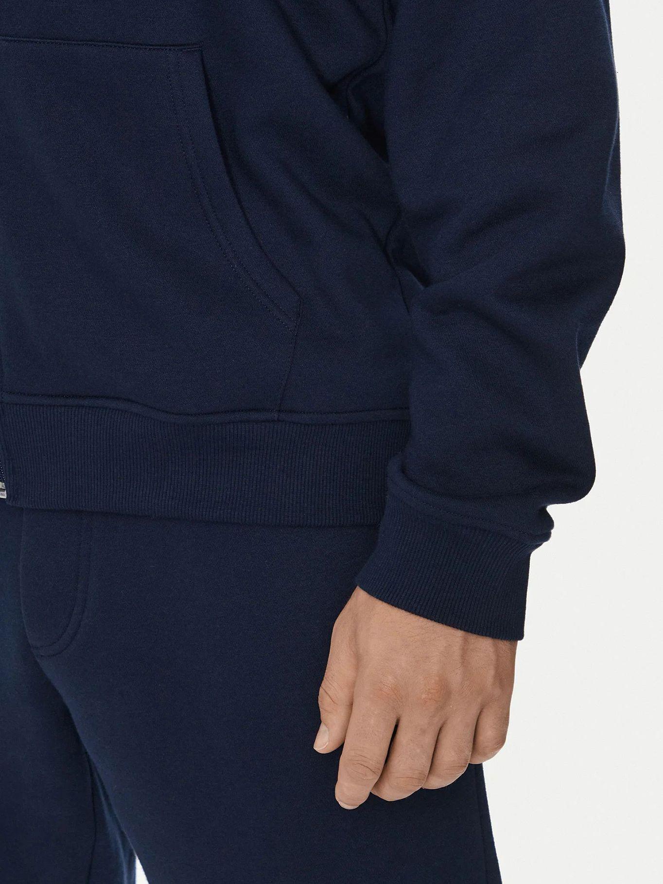 Polerón Con Gorro Y Con Cierre Azul Tommy Jeans-4