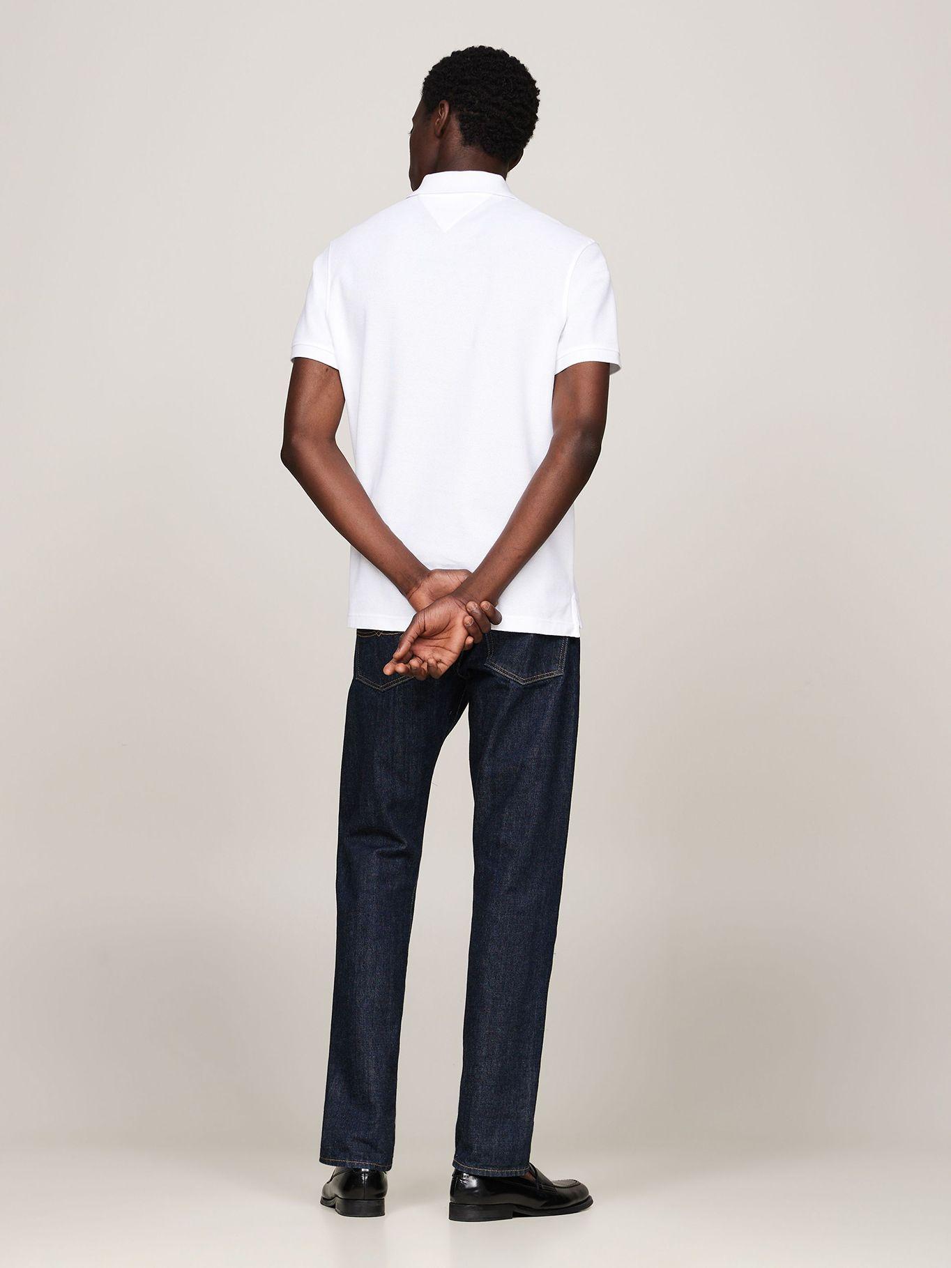 Polo Logo Corte Regular Vertical Blanco Tommy Hilfiger-2