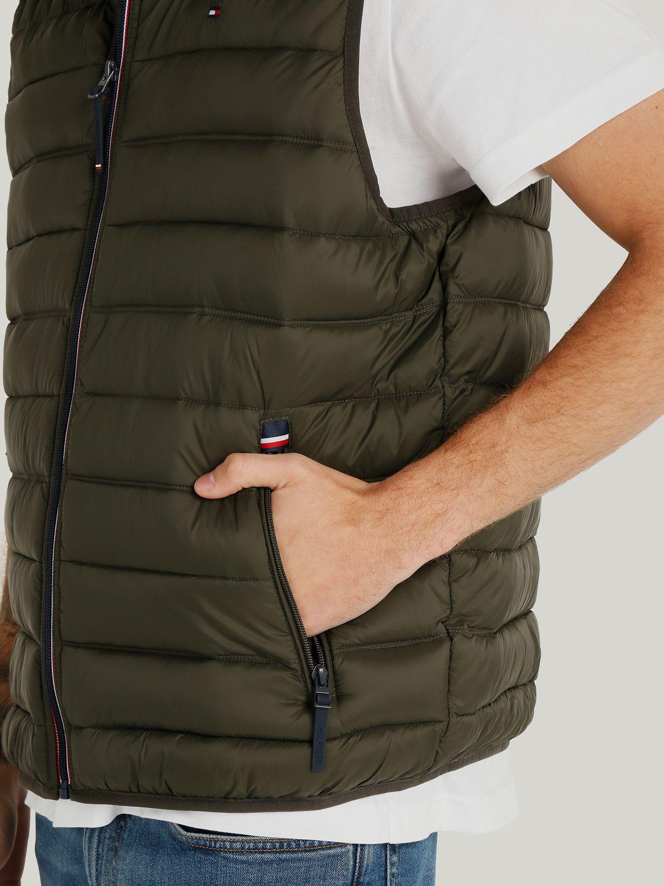 Parka Vest Light Weight Quilted Verde Tommy Hilfiger-3