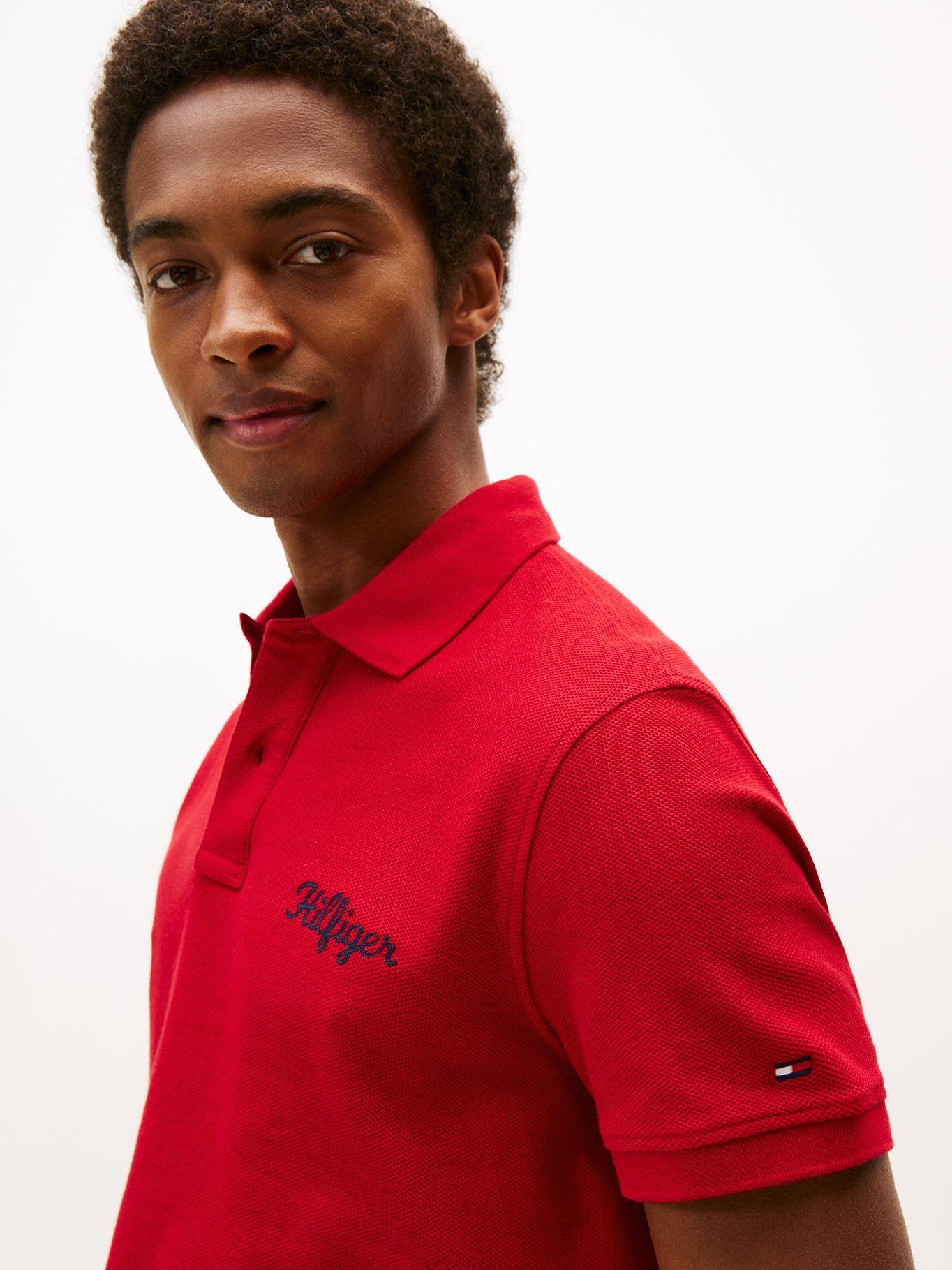 Polo Con Logo Gráfico Regular Fit Rojo Tommy Hilfiger-3