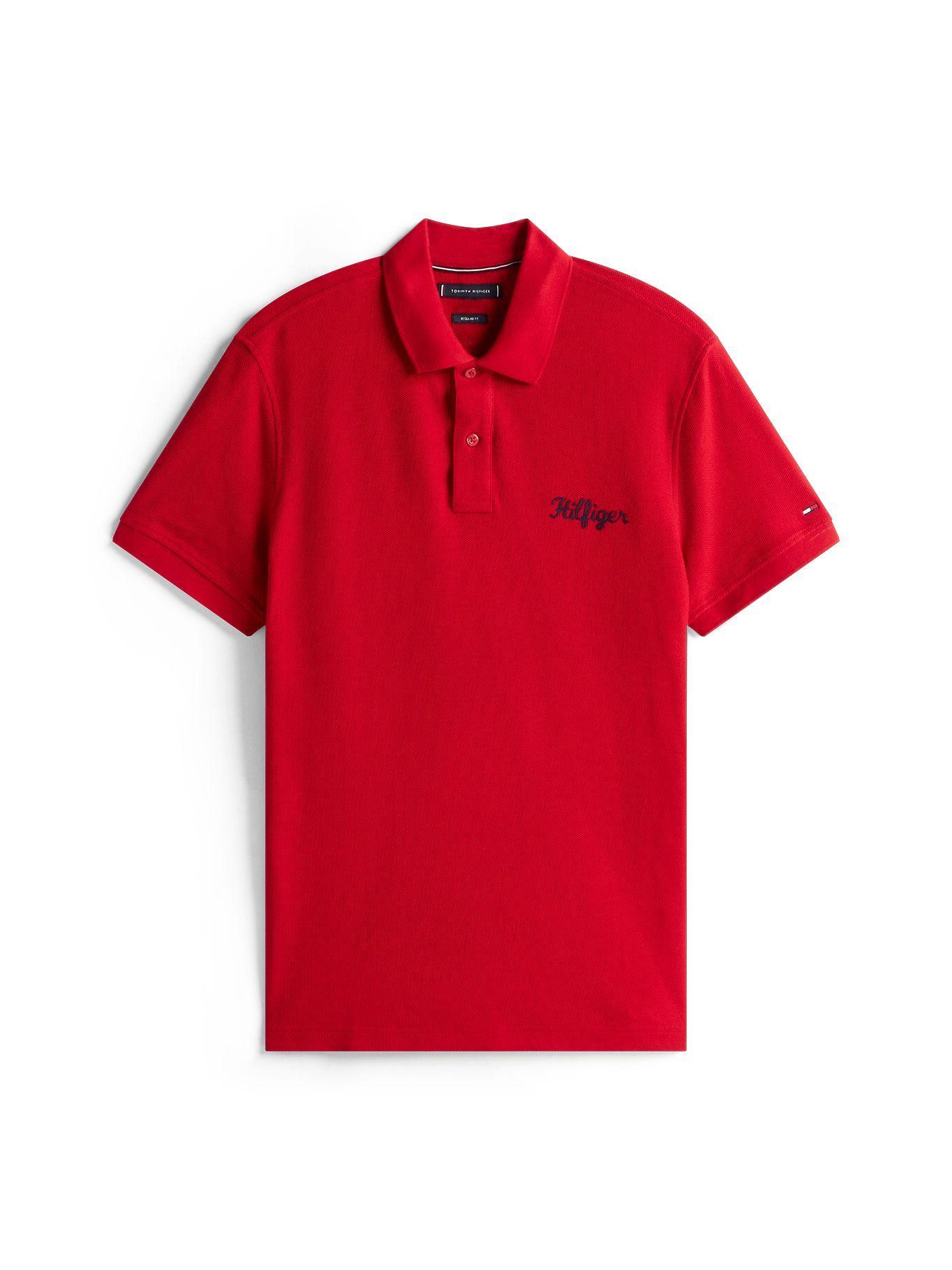 Polo Con Logo Gráfico Regular Fit Rojo Tommy Hilfiger-4