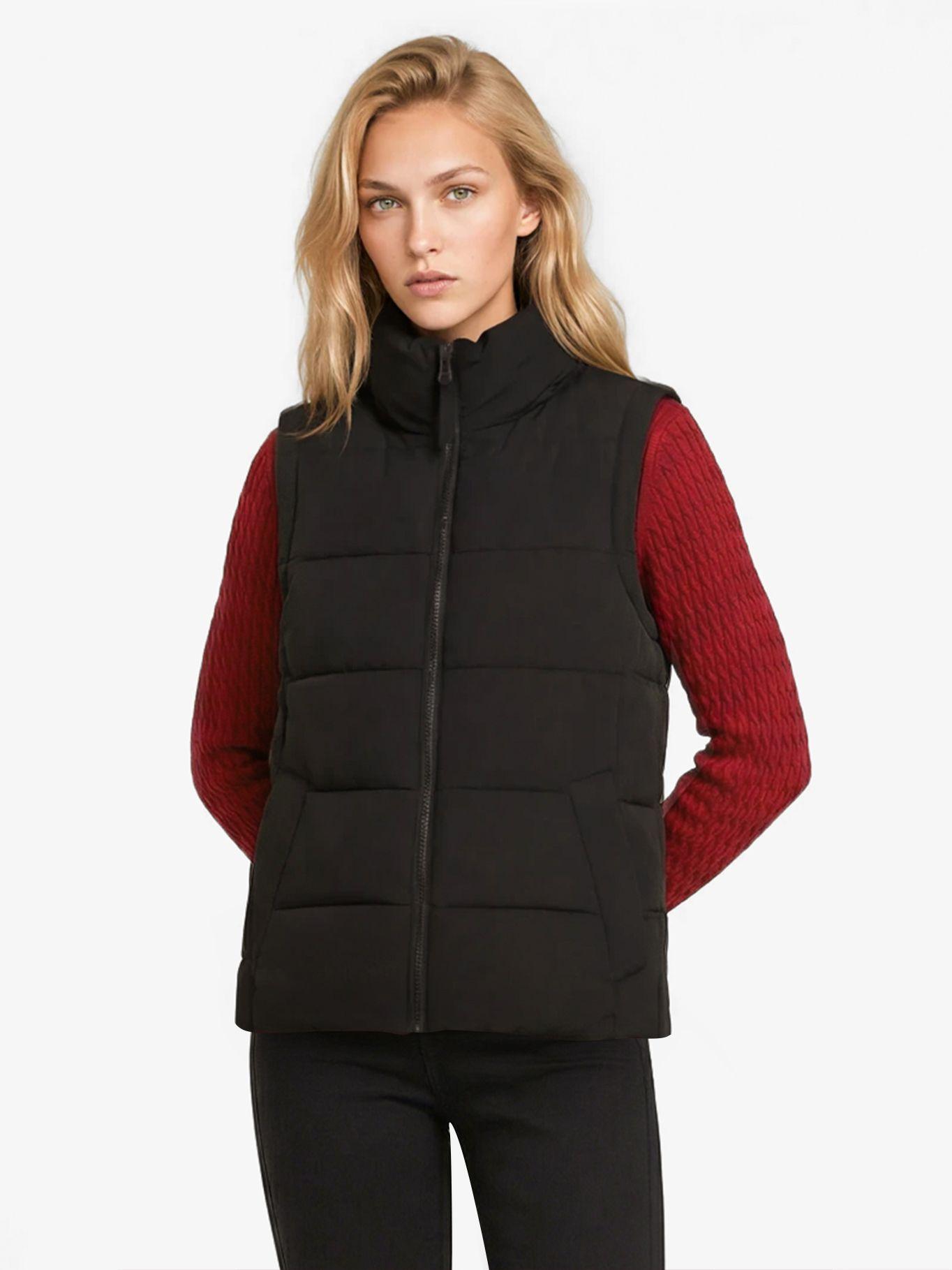 Parka Vest De Cuello Alto Negro Tommy Hilfiger-0