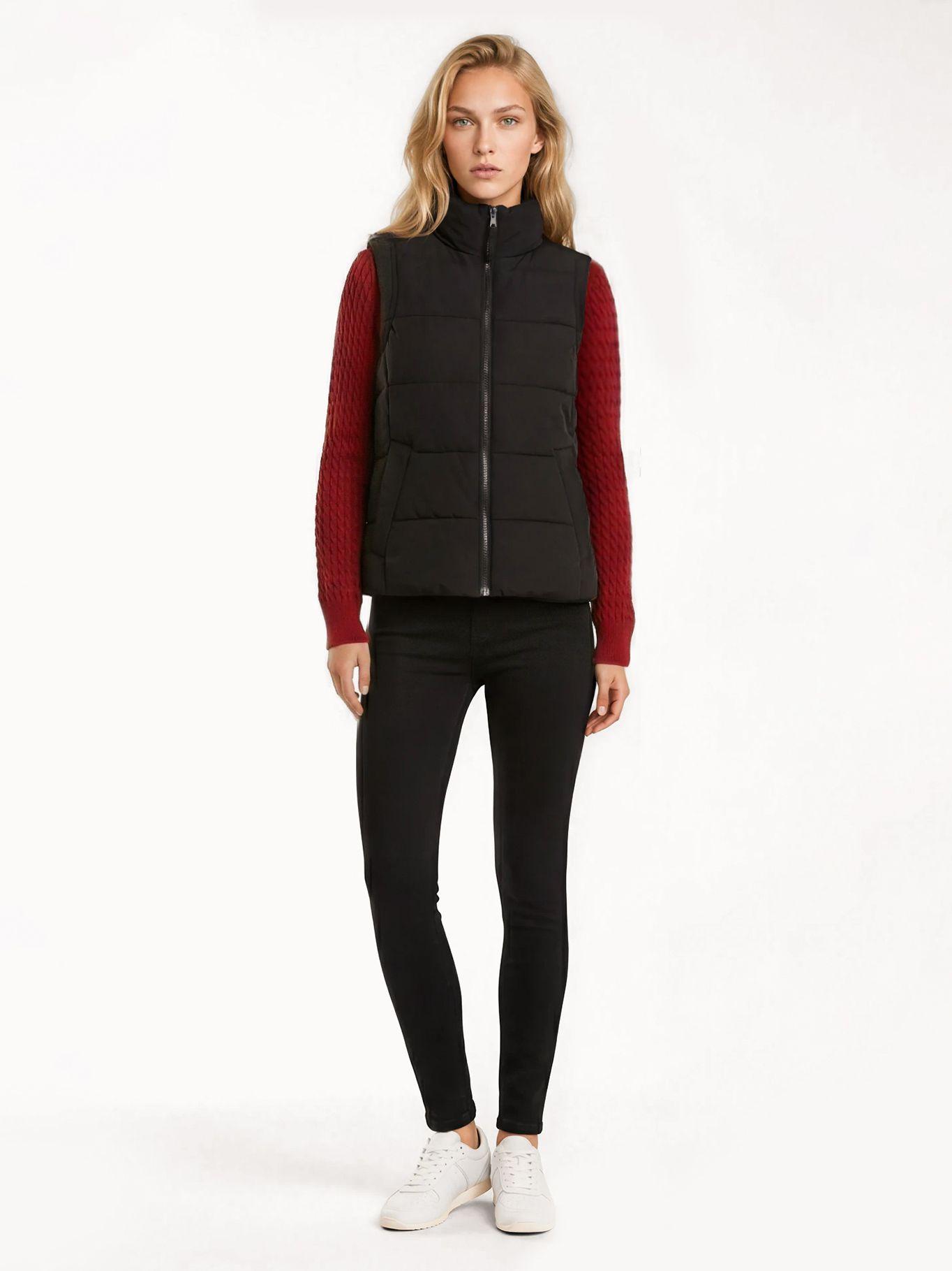 Parka Vest De Cuello Alto Negro Tommy Hilfiger-1