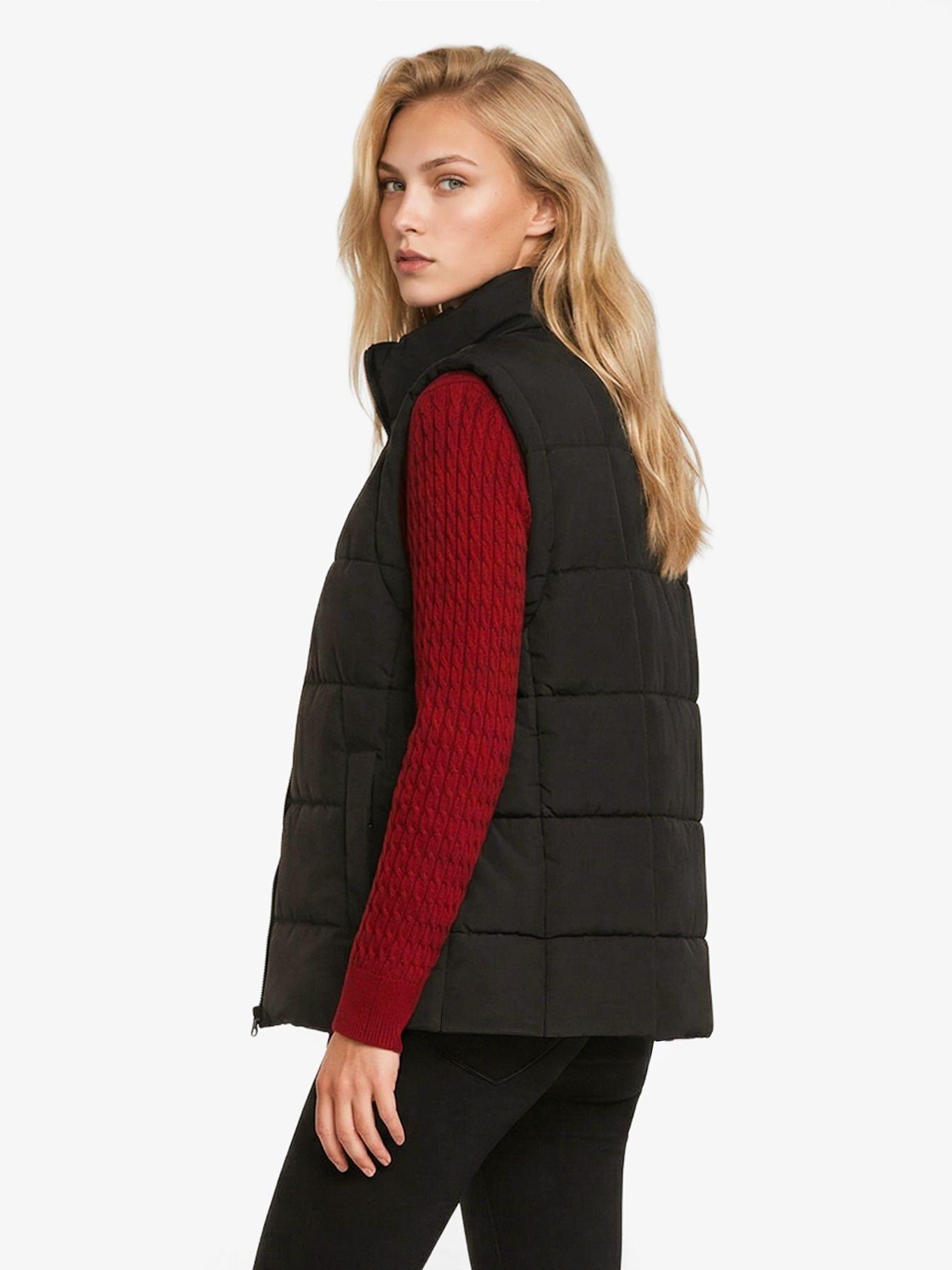 Parka Vest De Cuello Alto Negro Tommy Hilfiger-3