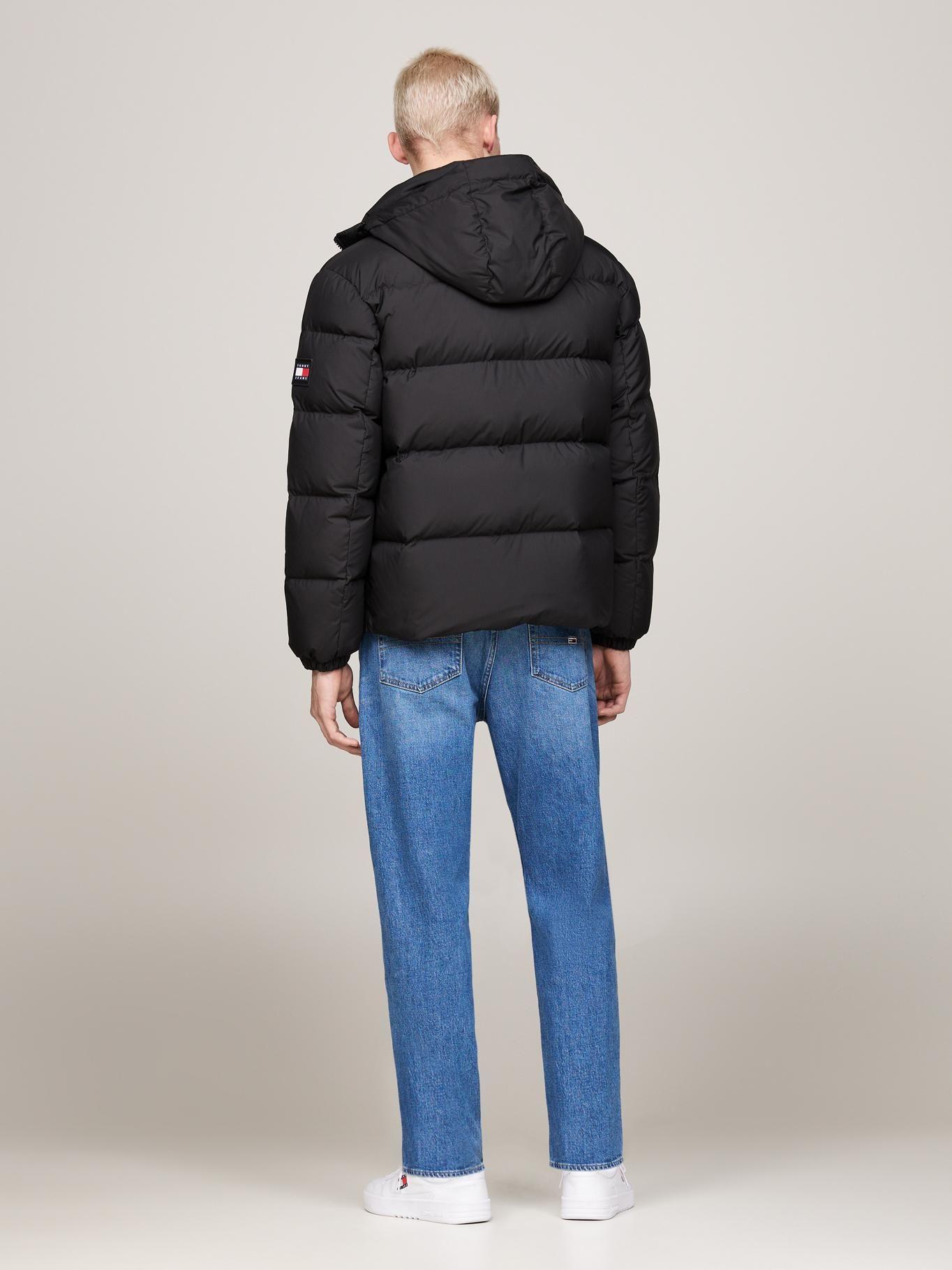 Parka Essential Acolchada Con Gorro Negro Tommy Jeans-2