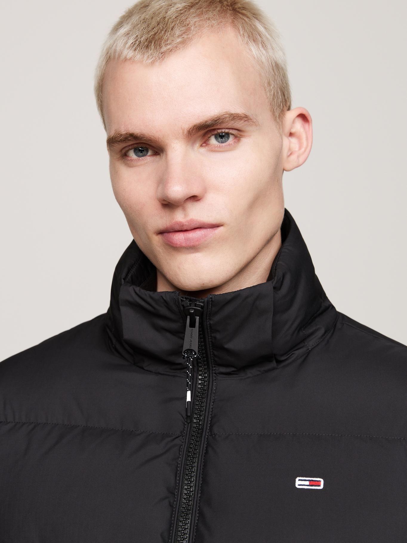 Parka Essential Acolchada Con Gorro Negro Tommy Jeans-3