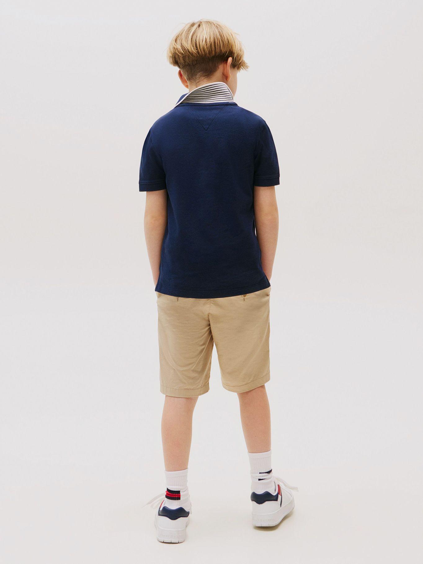 Polo Con Logo Bordado Azul Tommy Hilfiger-1
