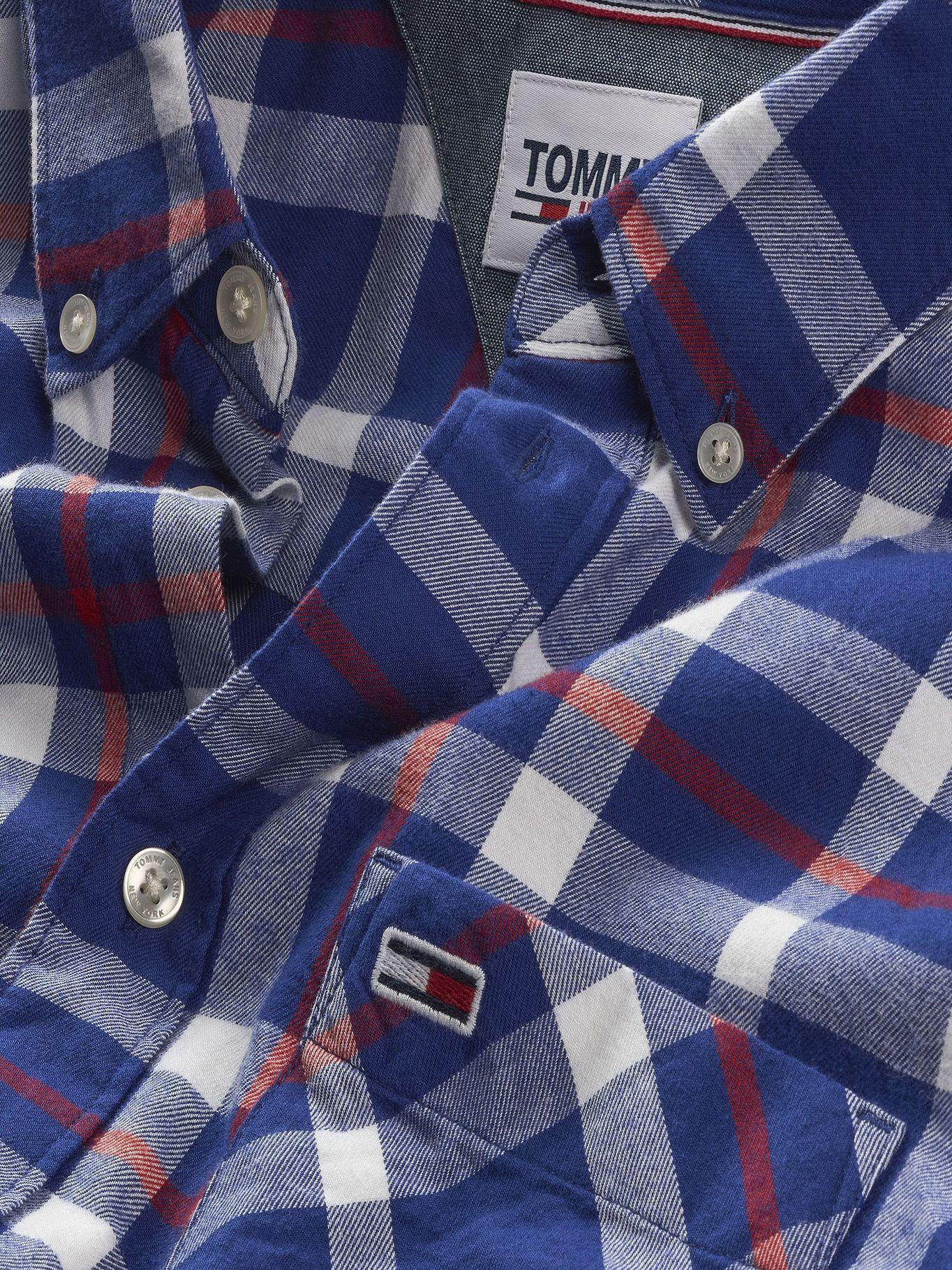 Camisa Essential Check Azul Tommy Hilfiger-2