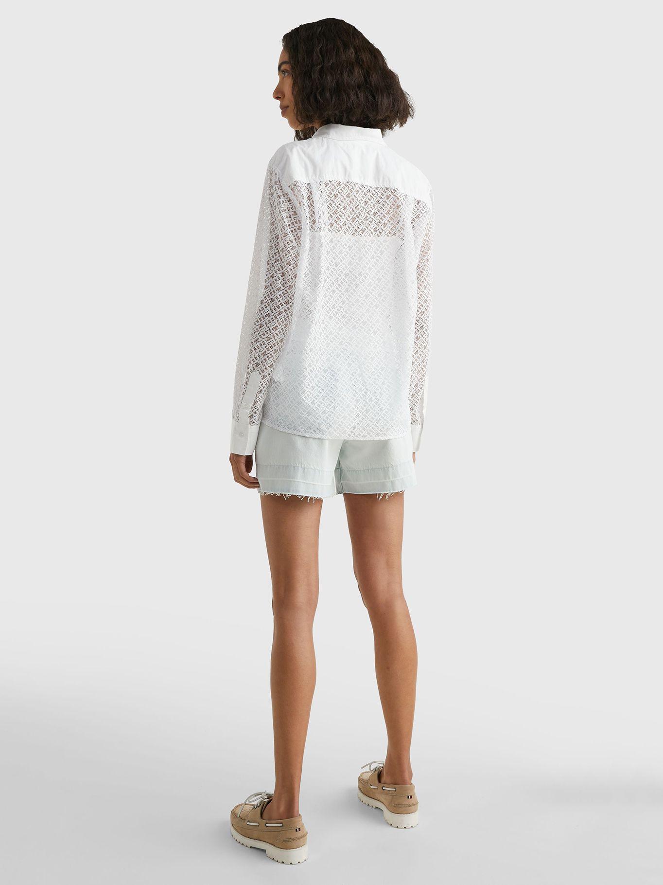 CAMISA RELAXED MONOGRAM BLANCO TOMMY HILFIGER-2