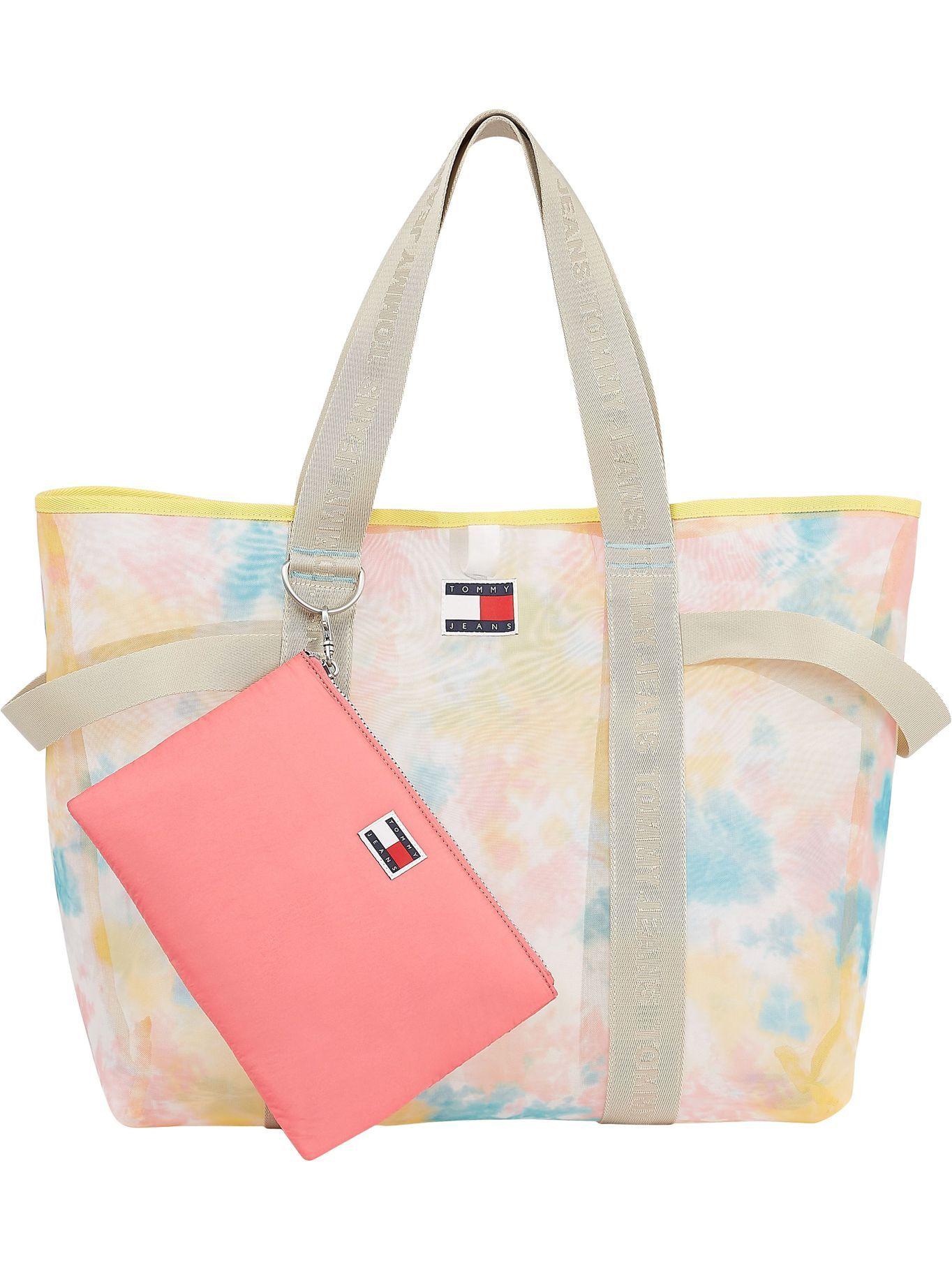 Bolso Tote De Malla Tie Dye Lila Tommy Hilfiger-1
