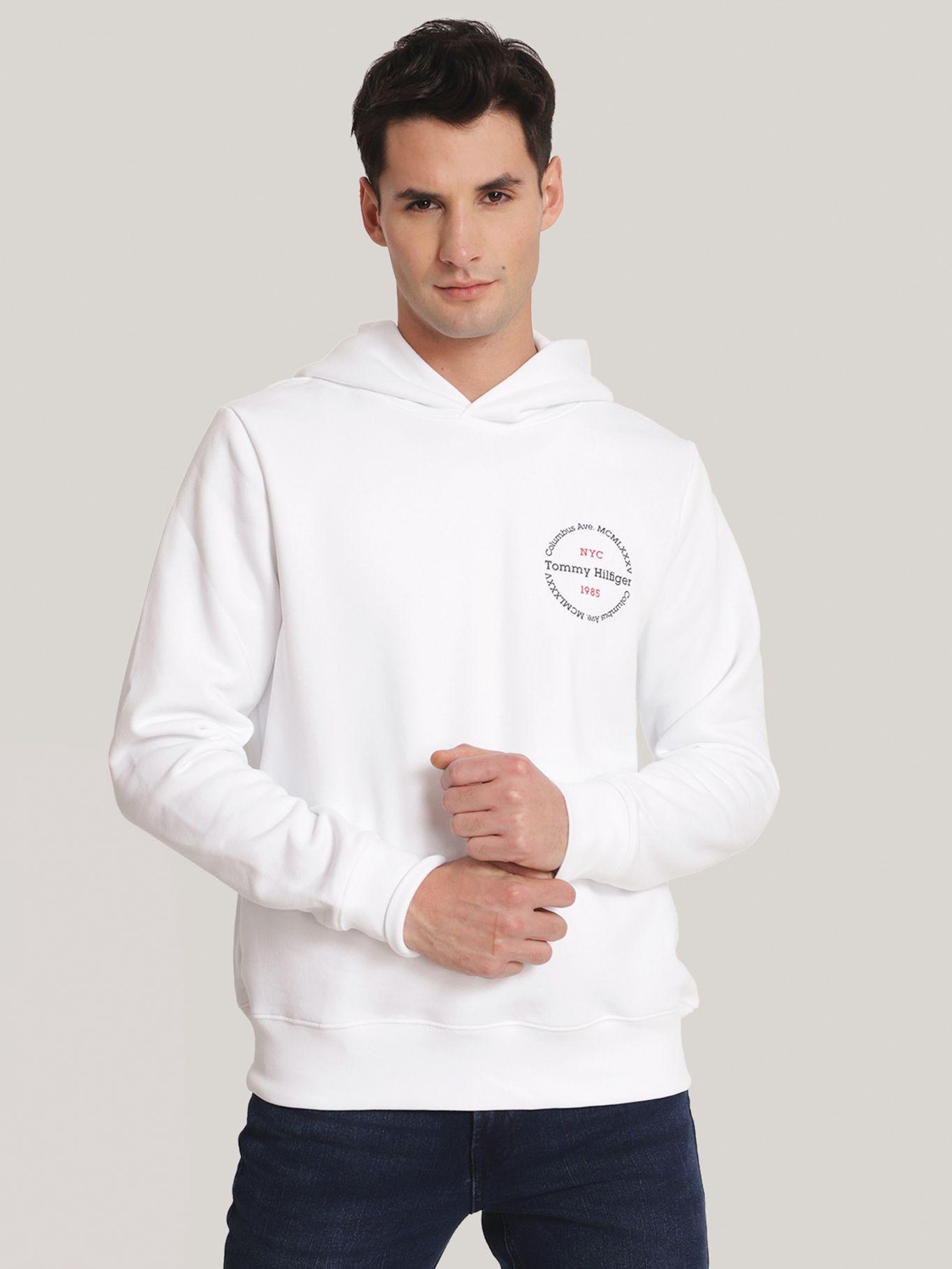 Polerón Hoodie Con Logo Chest Blanco Tommy Hilfiger-0