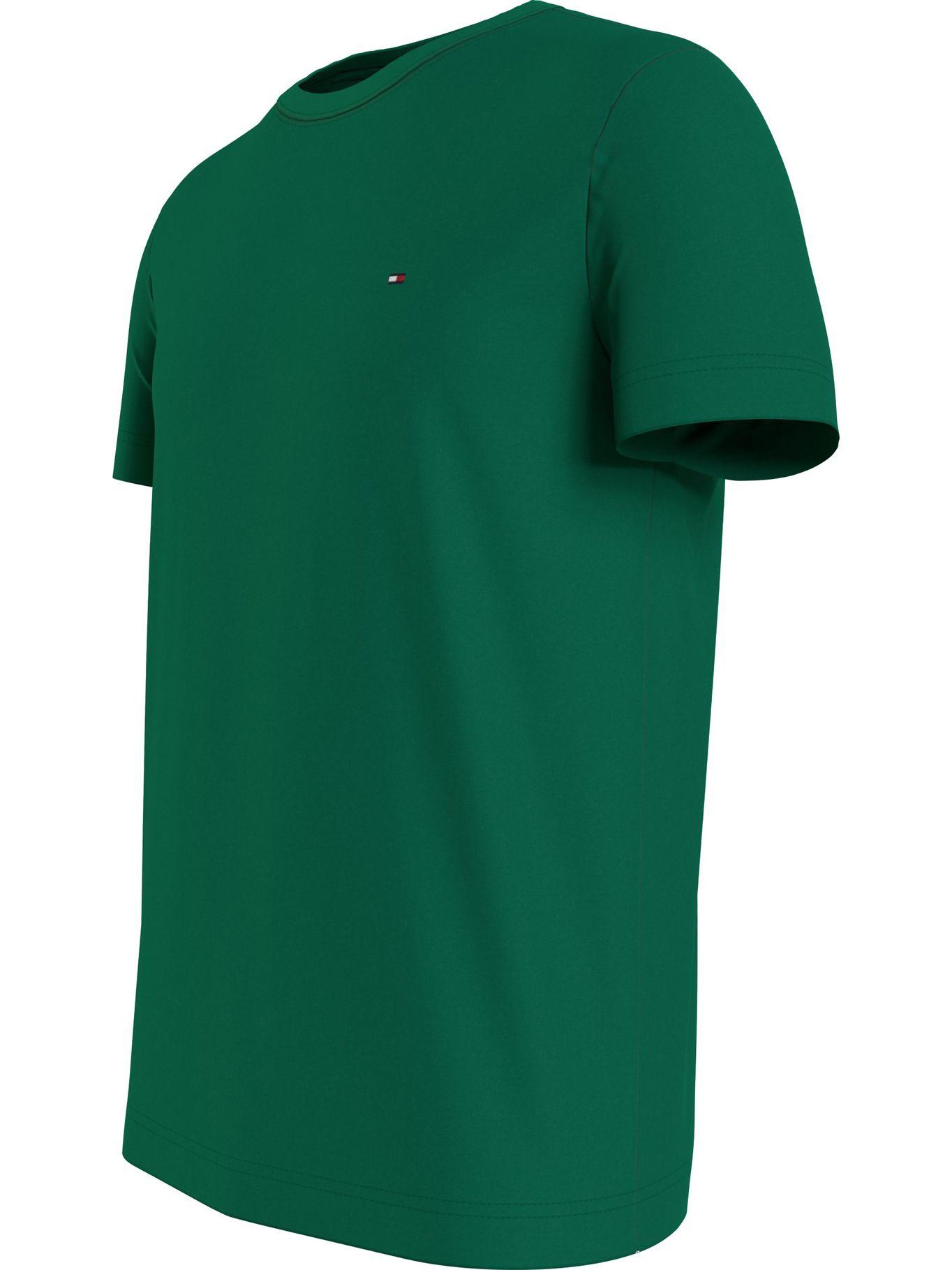 Polera Essential Cotton C-Neck Slim Fit Verde Tommy Hilfiger-3