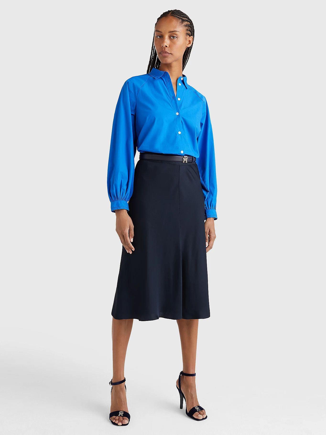 Camisa Relaxed Solid Raglan Azul Tommy Hilfiger-1