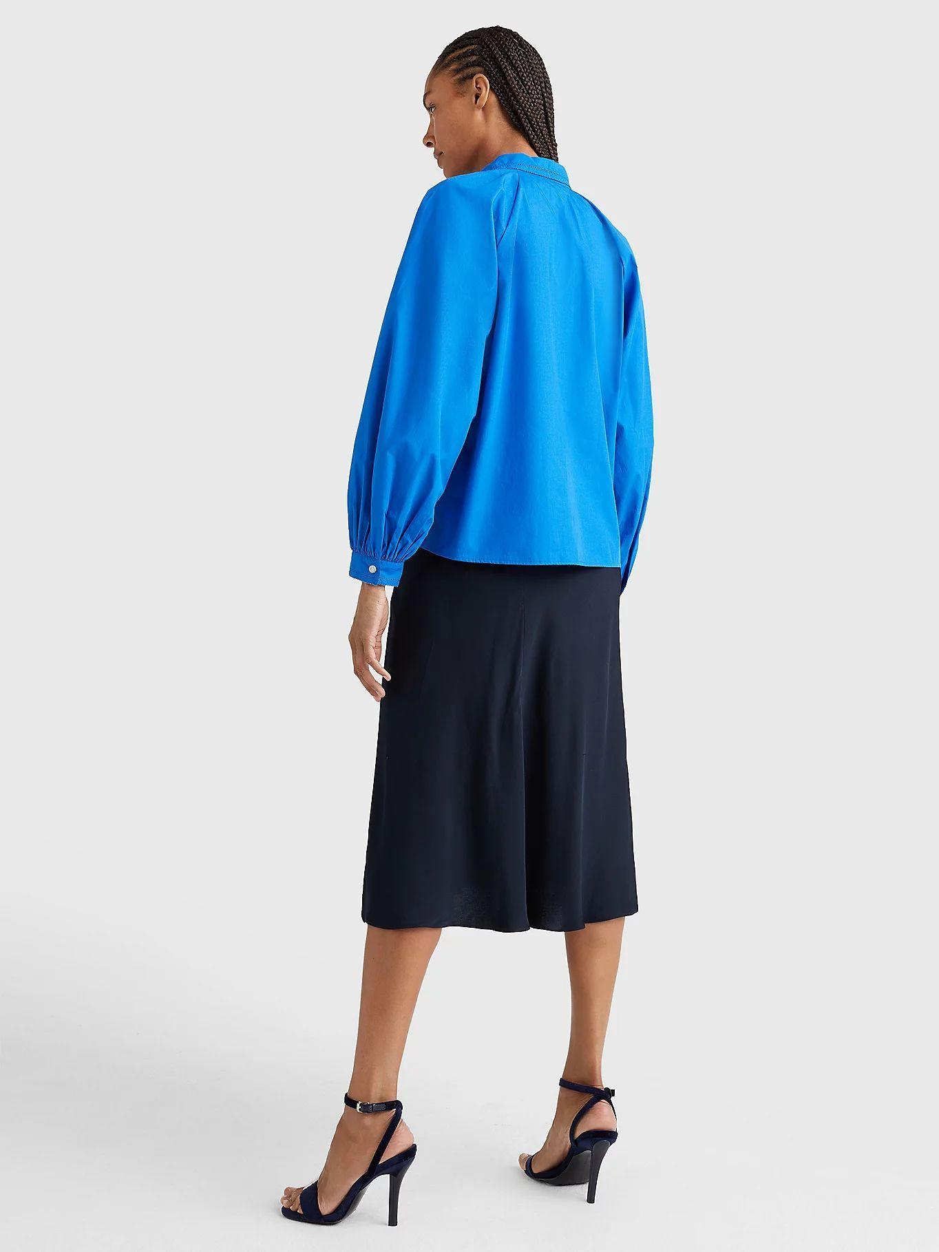 Camisa Relaxed Solid Raglan Azul Tommy Hilfiger-2