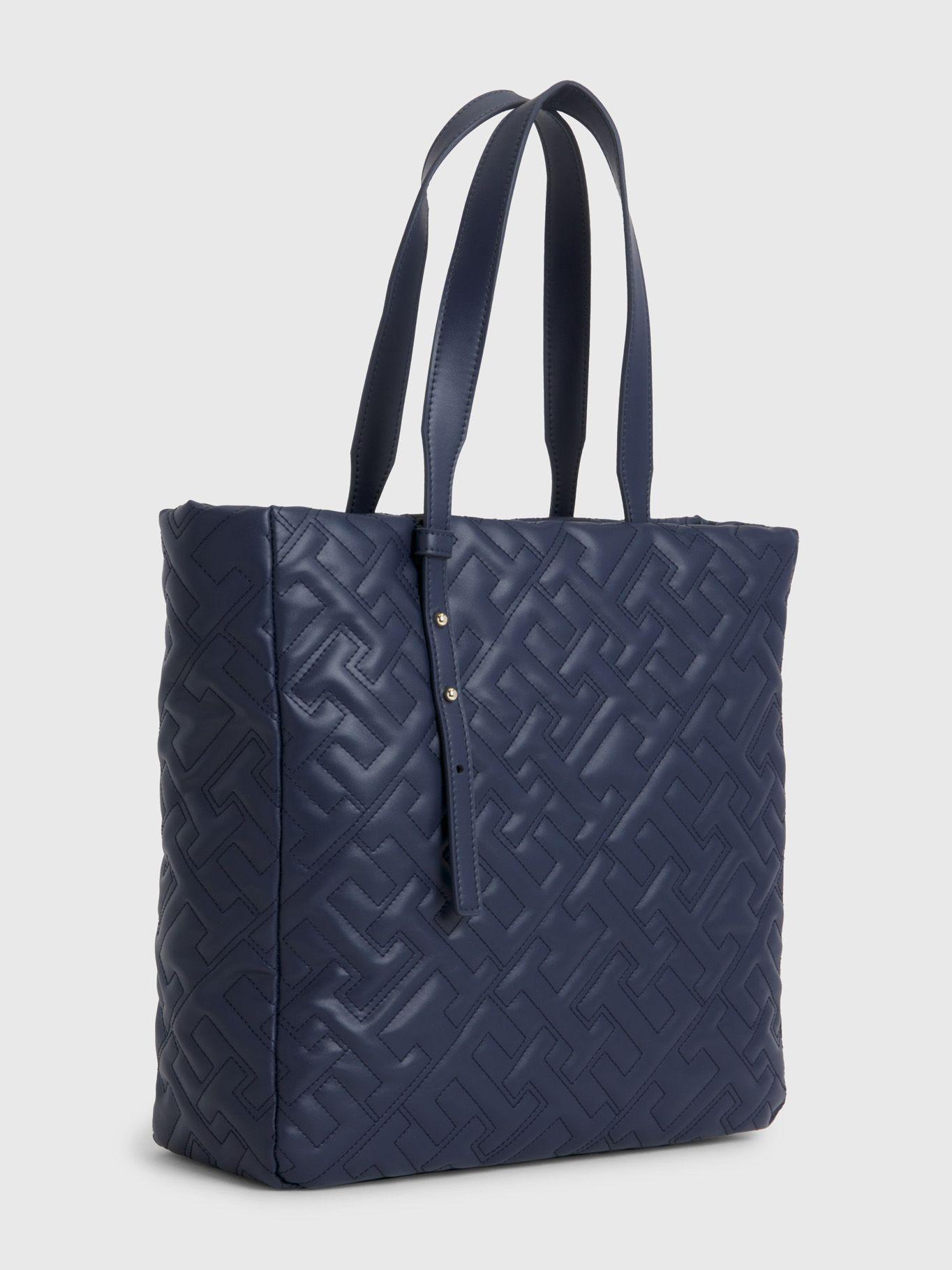 Tote Soft Monogram Azul Tommy Hilfiger-2