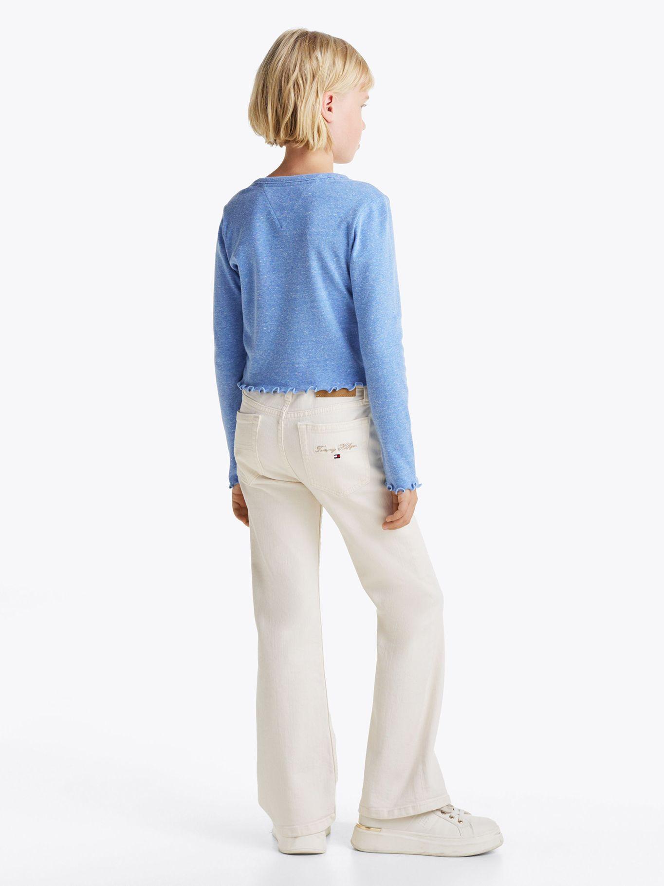 Polera De Manga Larga Texturizada Celeste Tommy Hilfiger-2