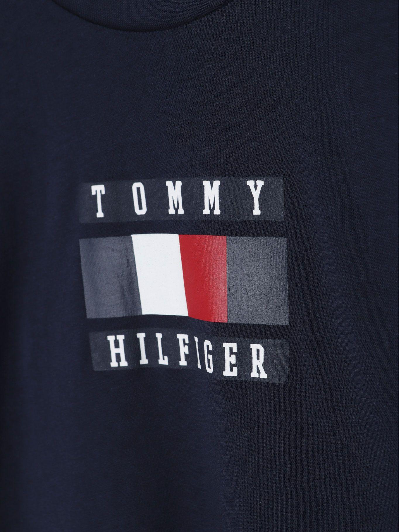 Polera De Niño Global Stripe Block Azul Tommy Hilfiger-2