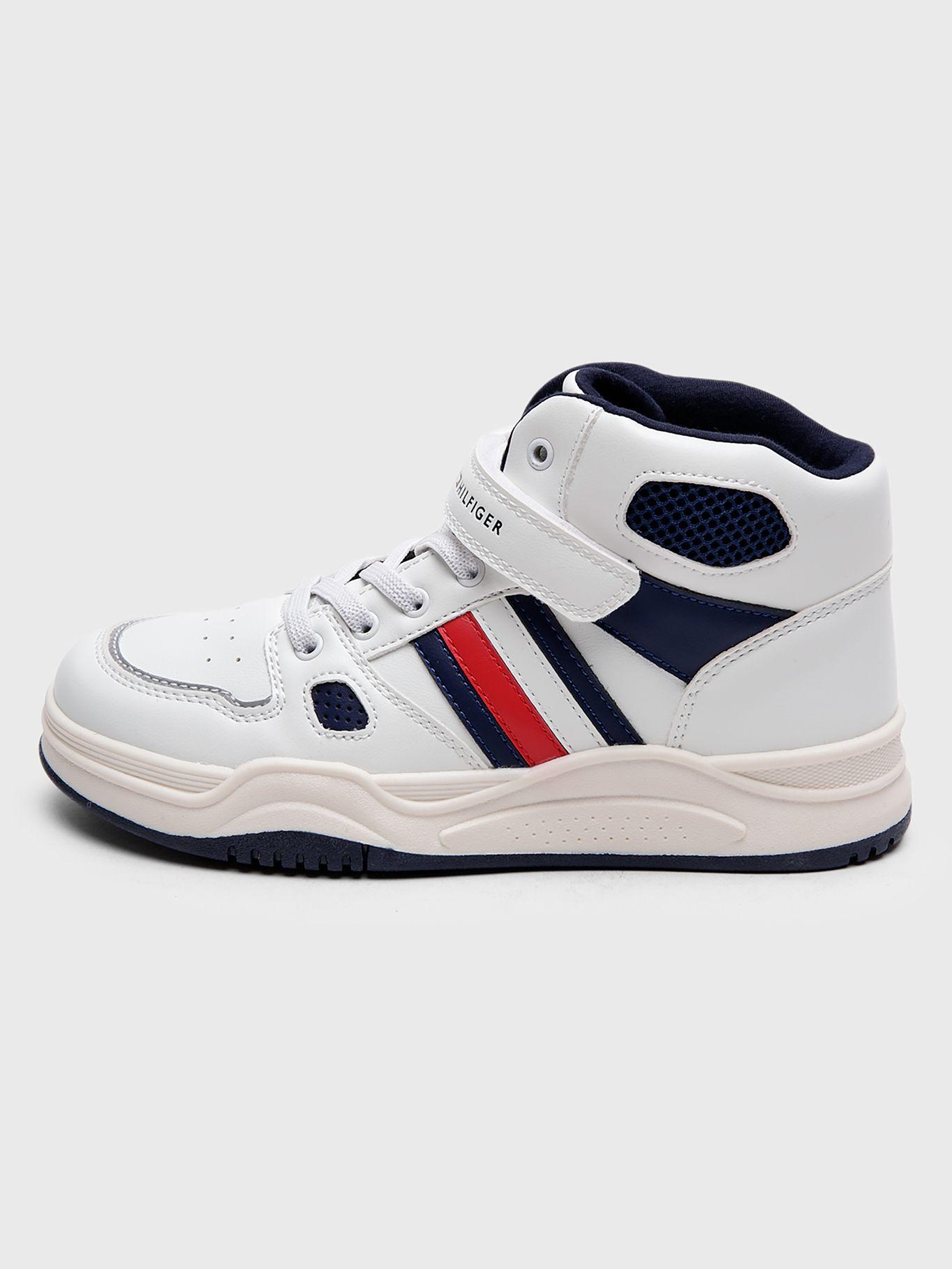 Zapatillas Caña Alta Con Velcro Blanco Tommy Hilfiger-2