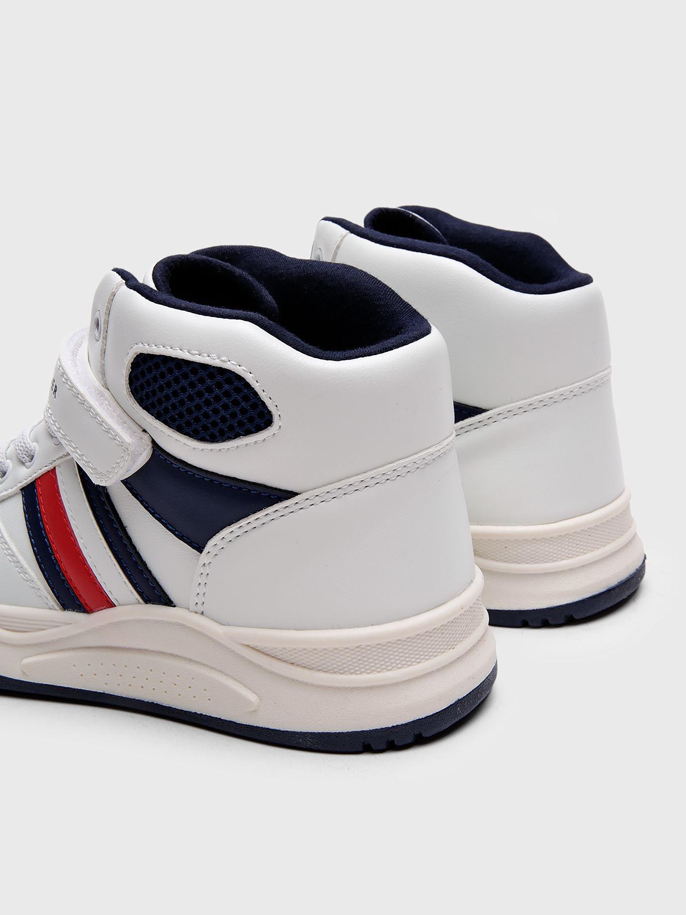 Zapatillas Caña Alta Con Velcro Blanco Tommy Hilfiger-3