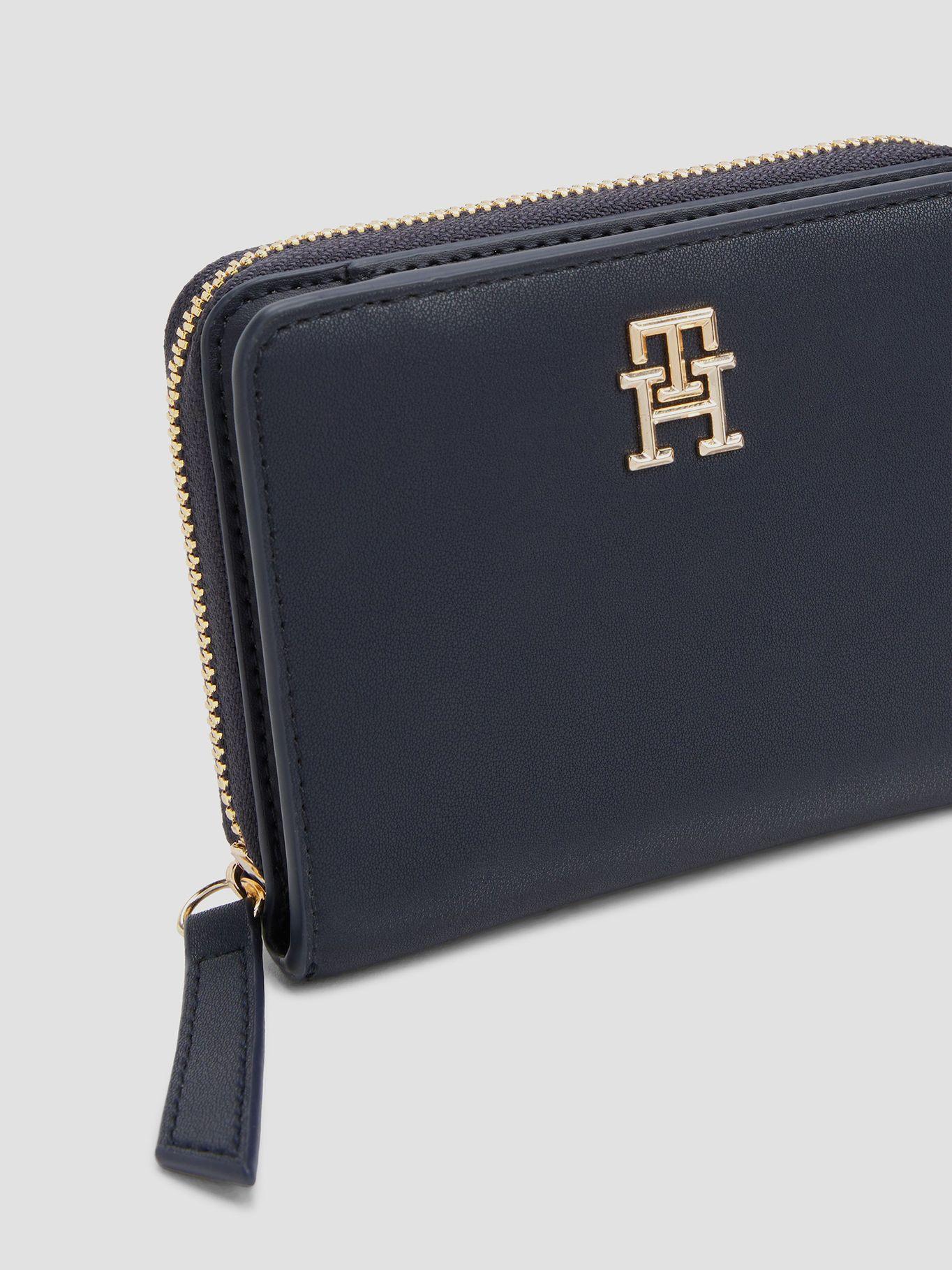 Billetera Cierre Y Logo Monogram Azul Tommy Hilfiger-3