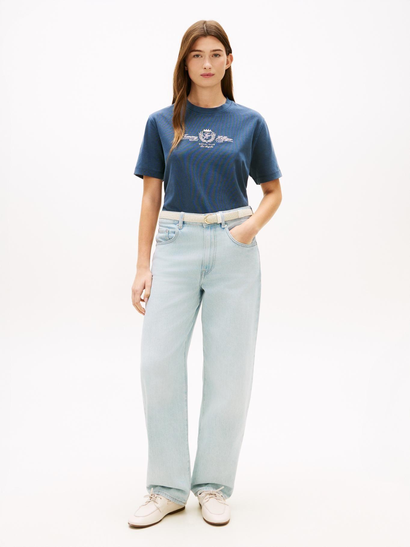 Polera Con Logo Escudo Bordado Relaxed Fit-1