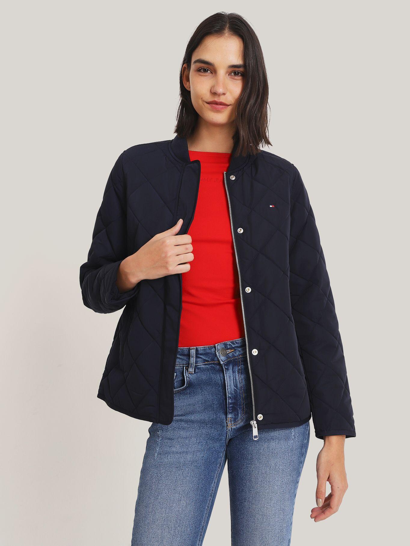Chaqueta Bomber C Diseño Acolchado Azul Tommy Hilfiger-0