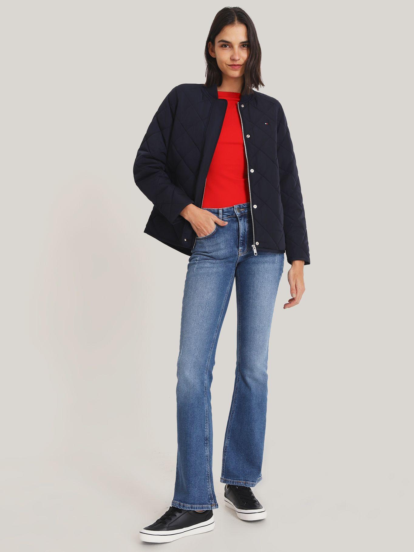 Chaqueta Bomber C Diseño Acolchado Azul Tommy Hilfiger-1