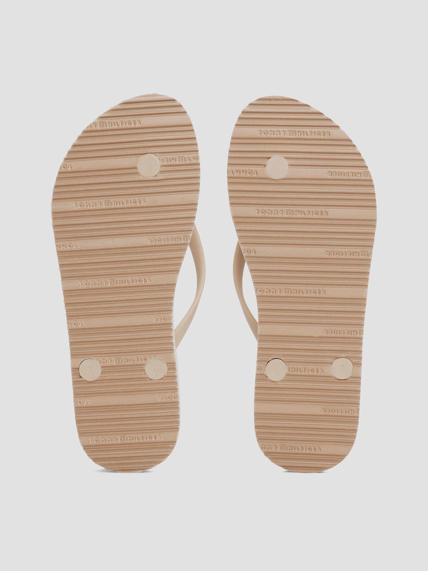 Sandalias Con Logo Esmaltado Beige Tommy Hilfiger-3