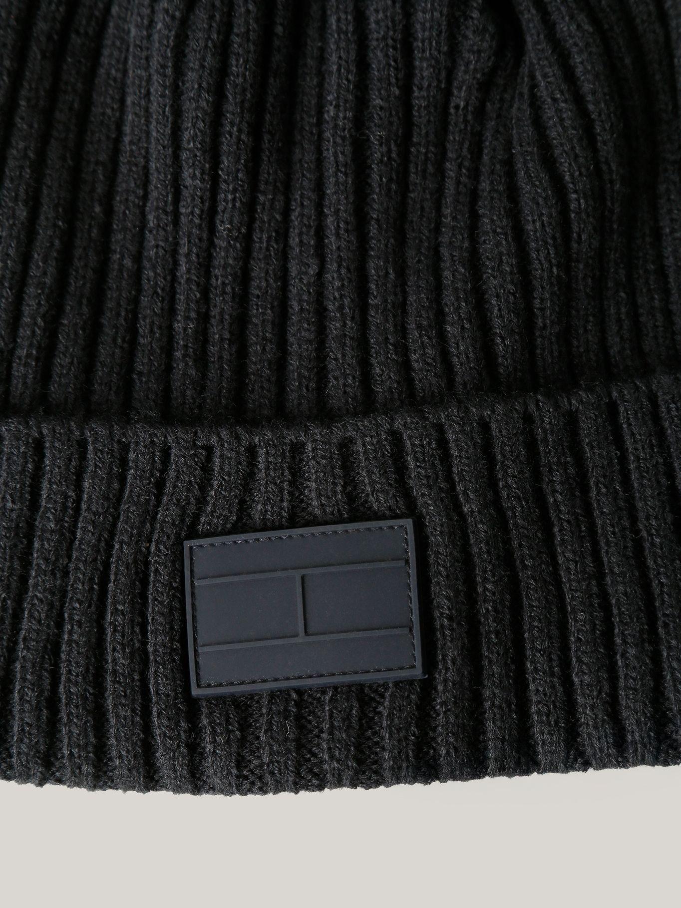 Beanie De Canalé Con Logo Azul Tommy Hilfiger-2