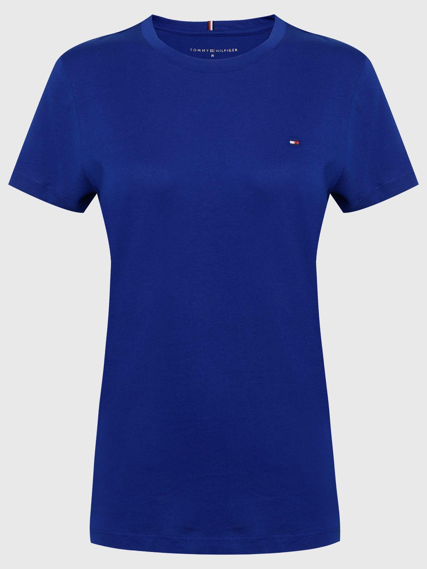 Polera Basica C-Neck Azul Tommy Hilfiger-0