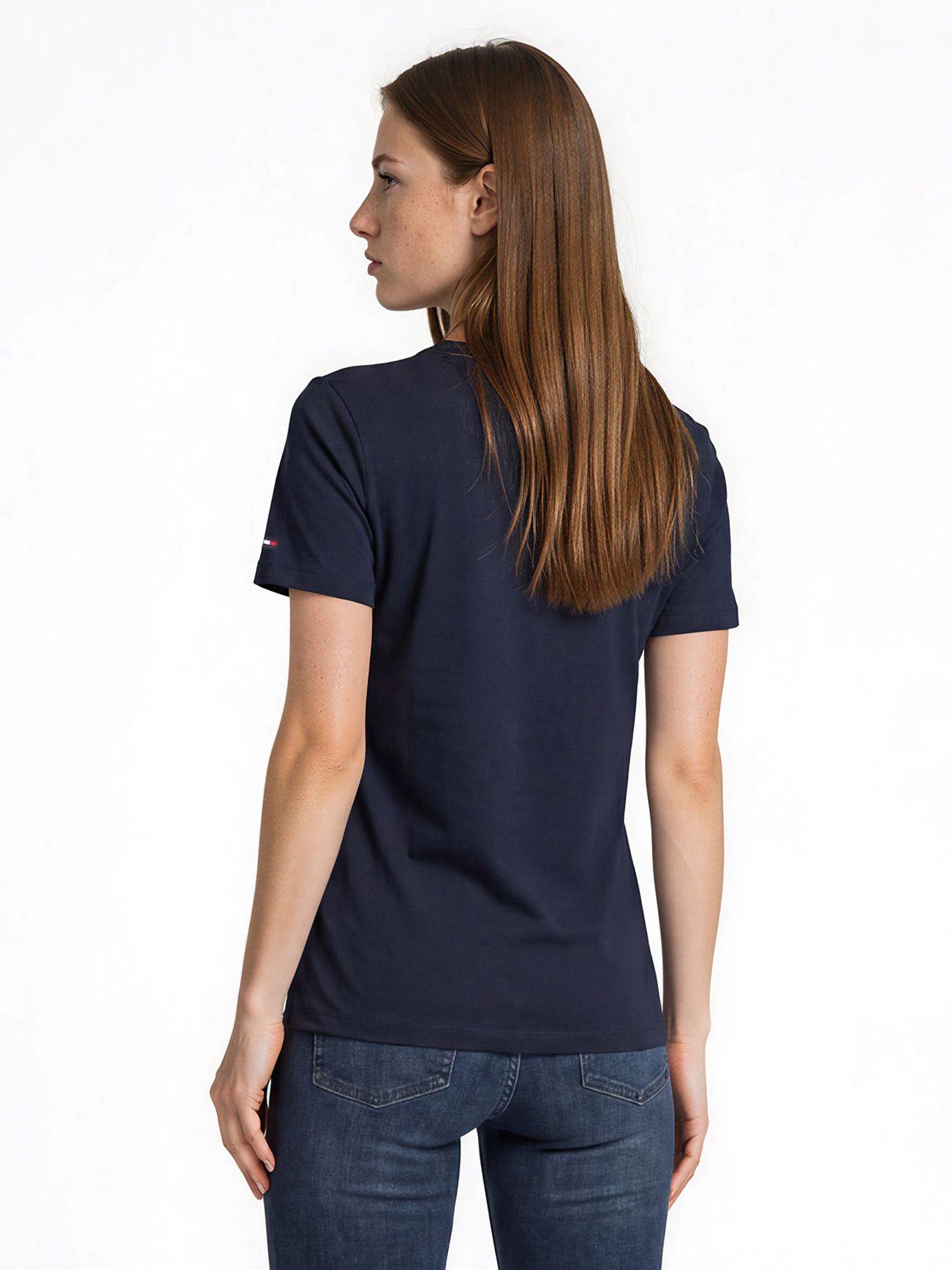 Polera Logo Gráfico Regular Fit Azul Tommy Hilfiger 0YH-3