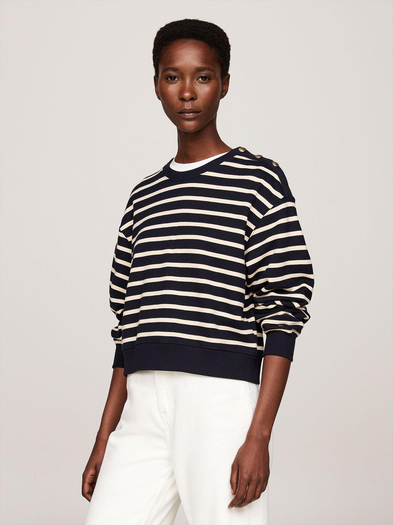 Polerón Con Botones Con Escudo Negro Tommy Hilfiger-0