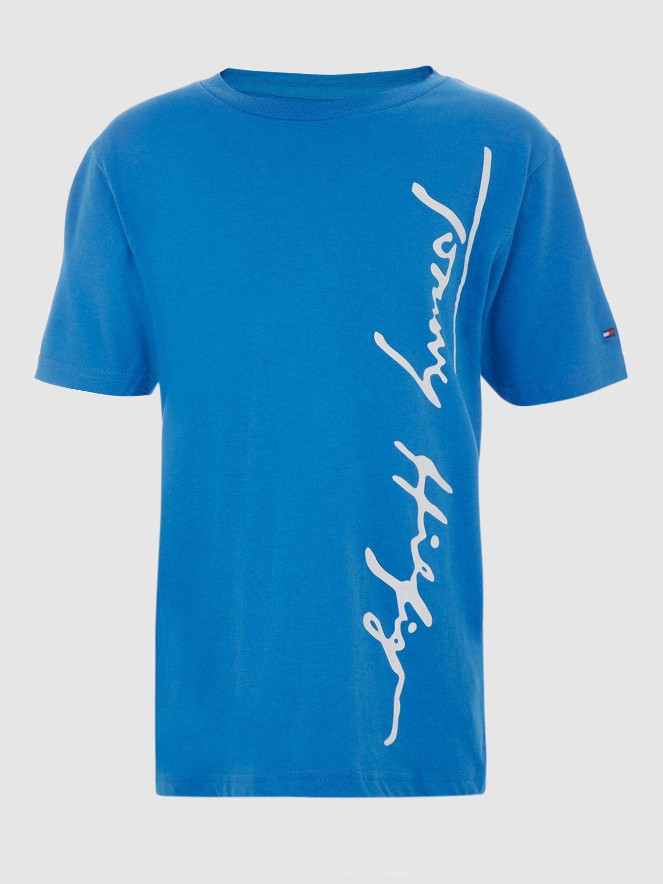 Polera Script Graphic Logo 451 Azul Tommy Hilfiger-0
