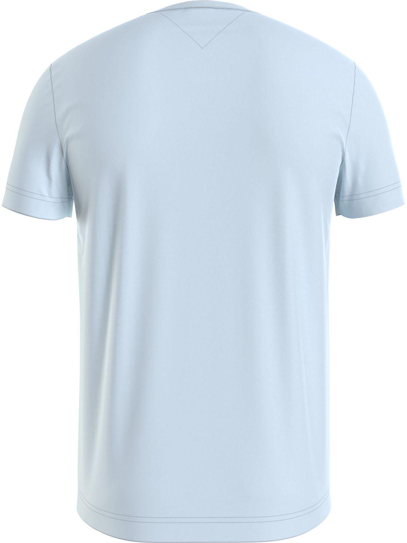 Polera C-Neck Slim Fit Essential Celeste Tommy Hilfiger-1