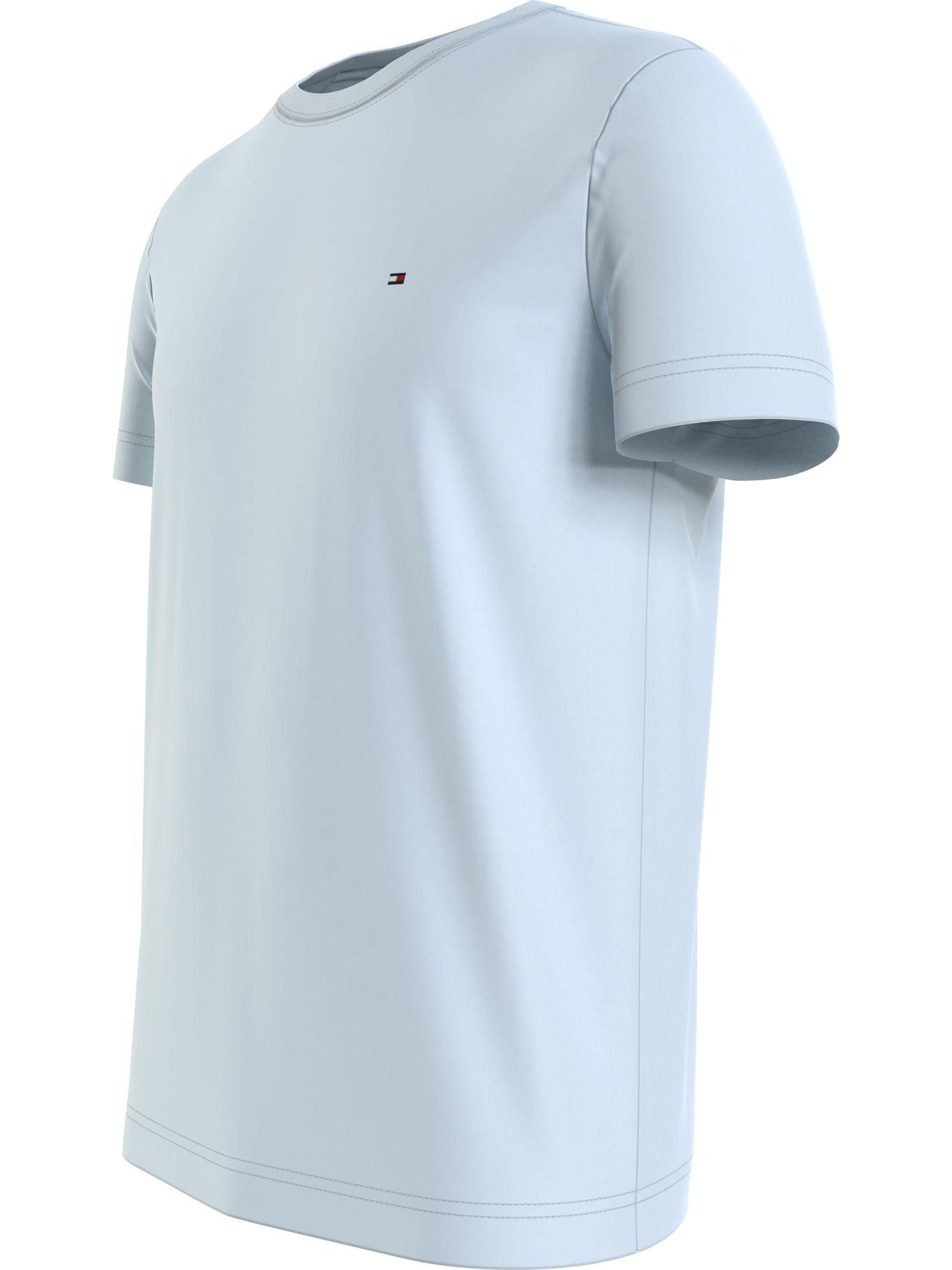 Polera C-Neck Slim Fit Essential Celeste Tommy Hilfiger-2