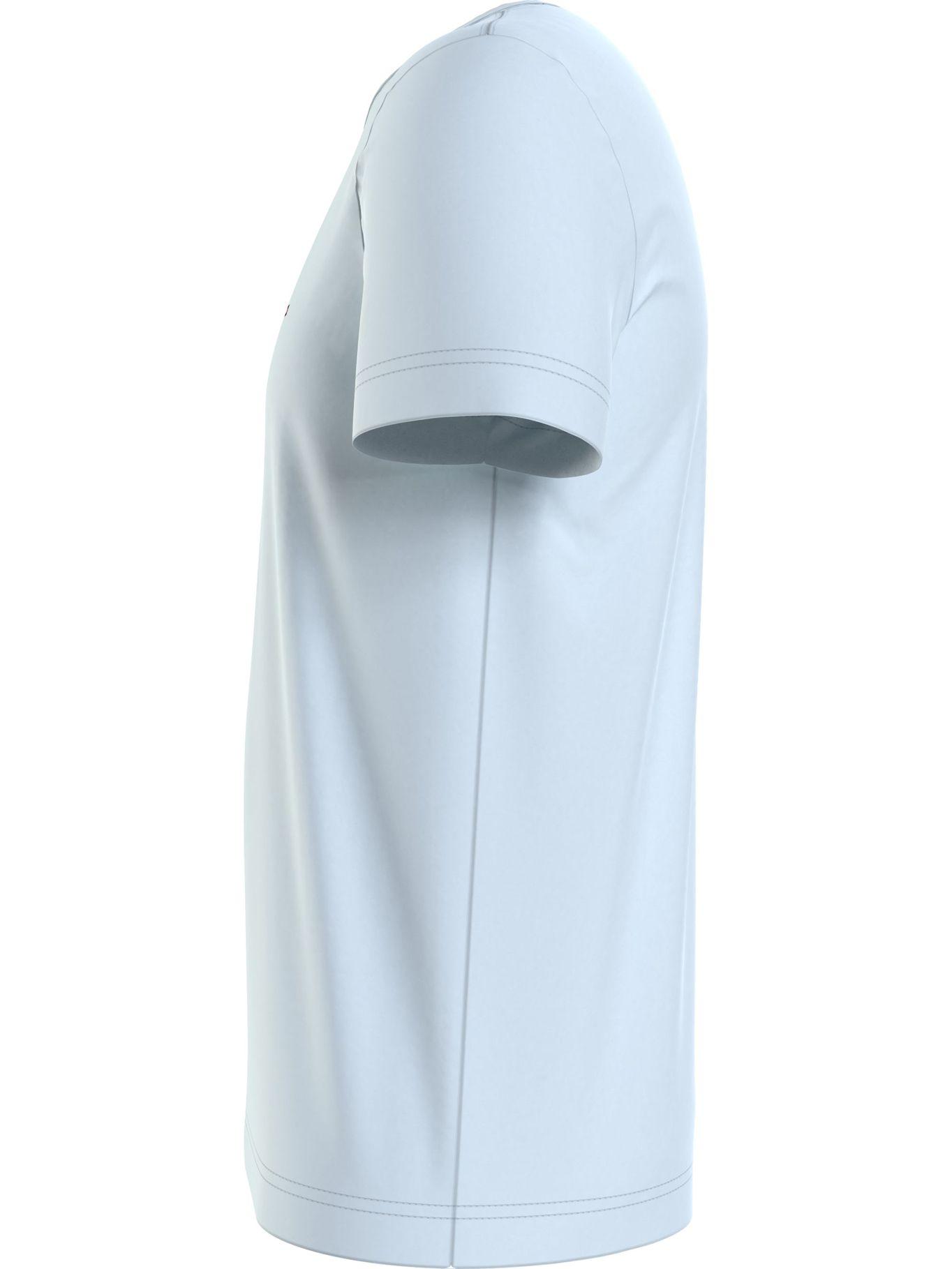 Polera C-Neck Slim Fit Essential Celeste Tommy Hilfiger-3