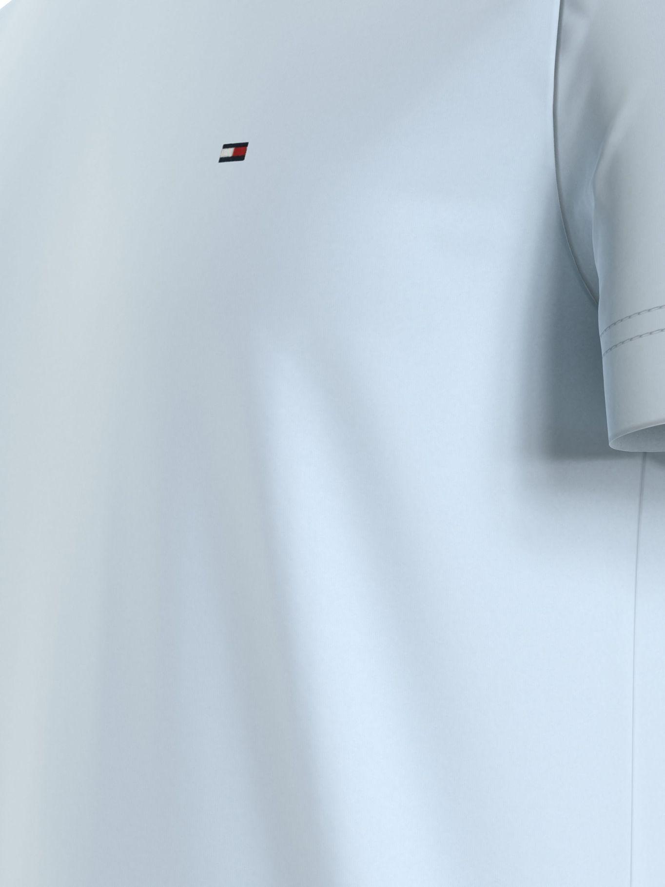 Polera C-Neck Slim Fit Essential Celeste Tommy Hilfiger-4