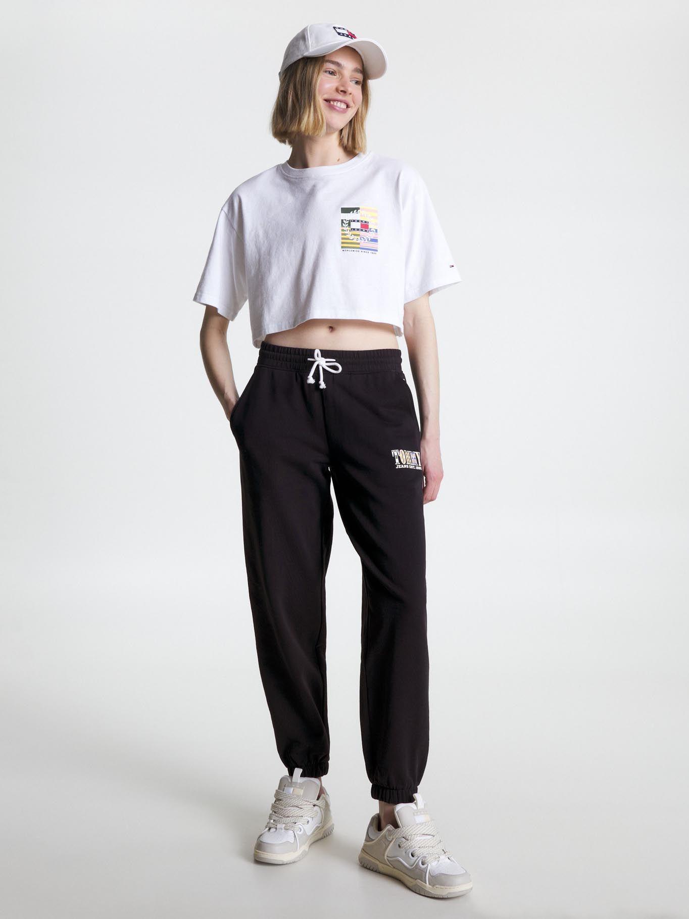 Joggers De Corte Amplio Con Logo Negro Tommy Jeans-1