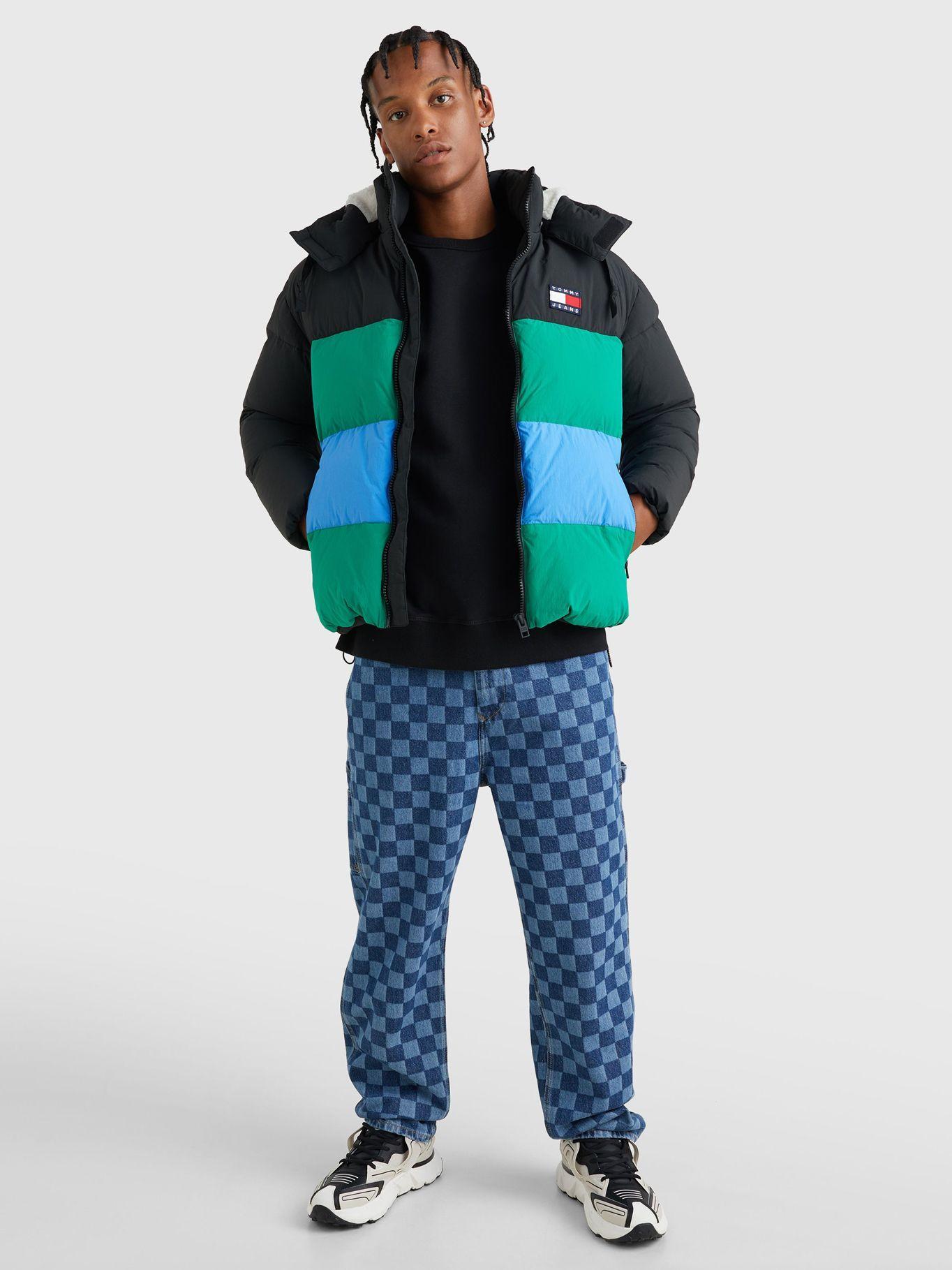 Parka Color Badge Stripe Verde Tommy Hilfiger-1